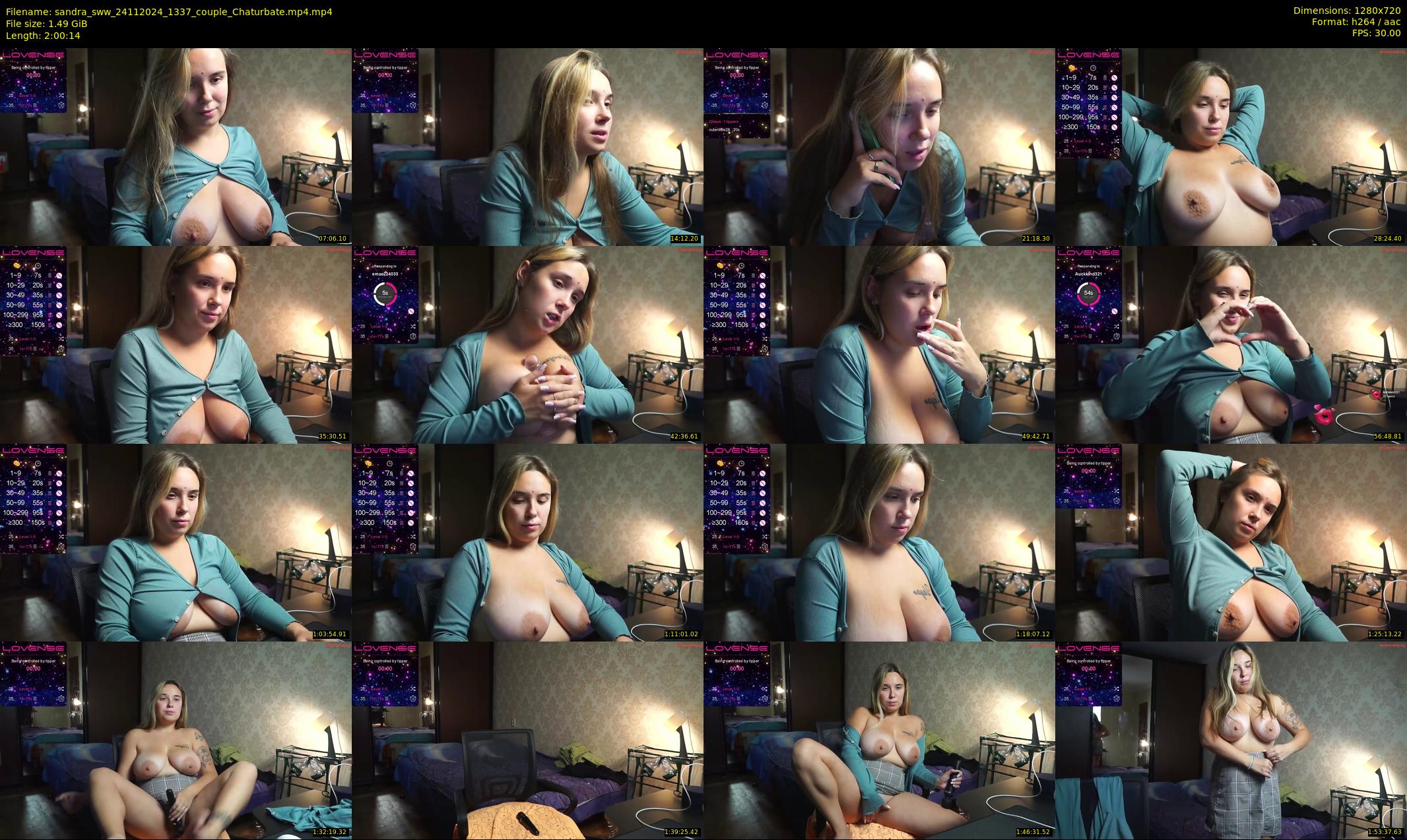 sandra_sww — 121 minute Chaturbate couple cam show recording, 720p, Nov 24, 2024