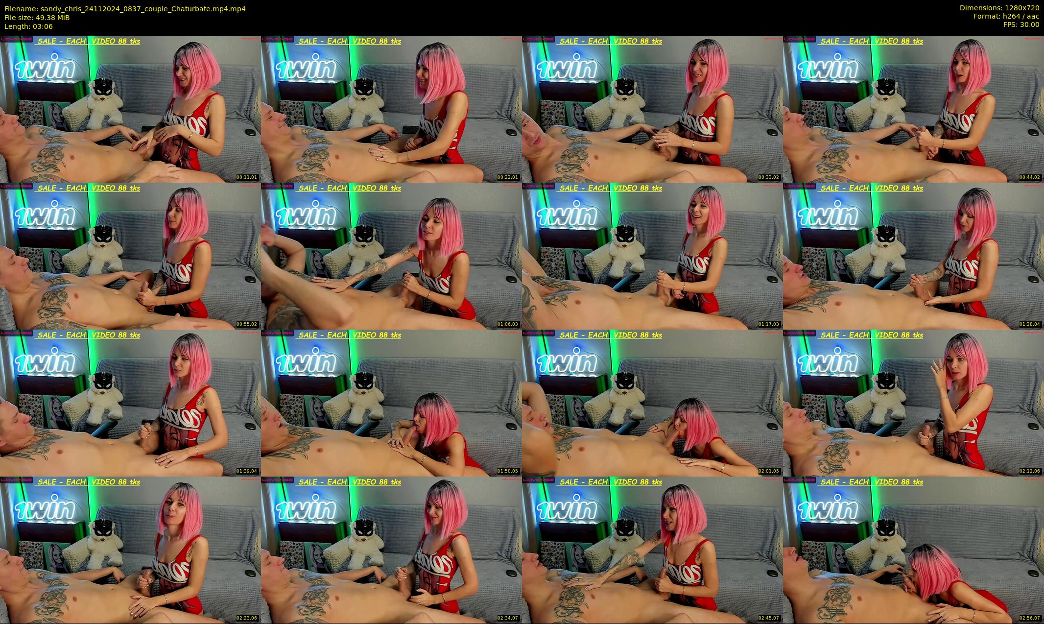 sandy_chris — 4 minute Chaturbate couple cam show recording, 720p, Nov 24, 2024