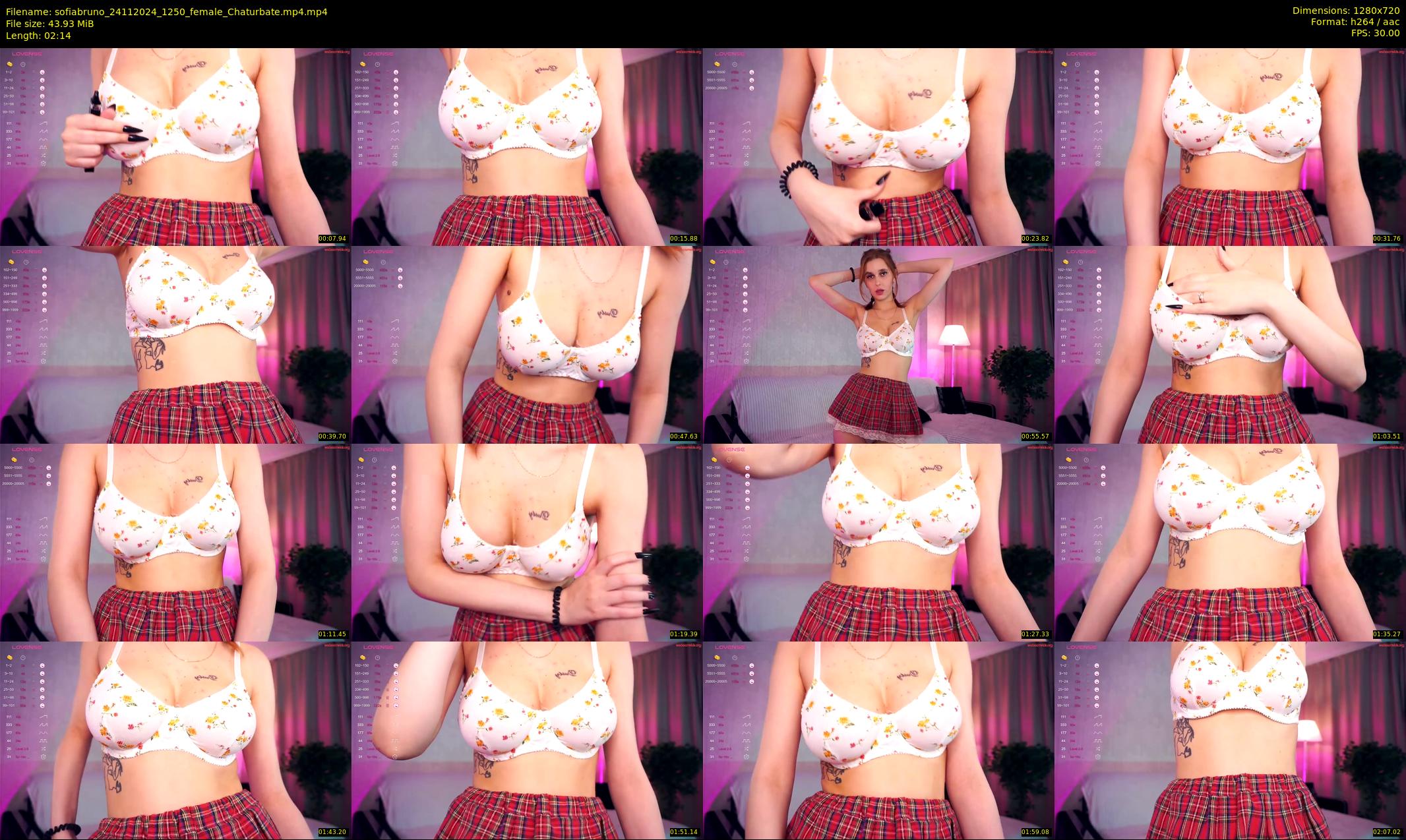 sofiabruno — 3 minute Chaturbate female cam show recording, 720p, Nov 24, 2024