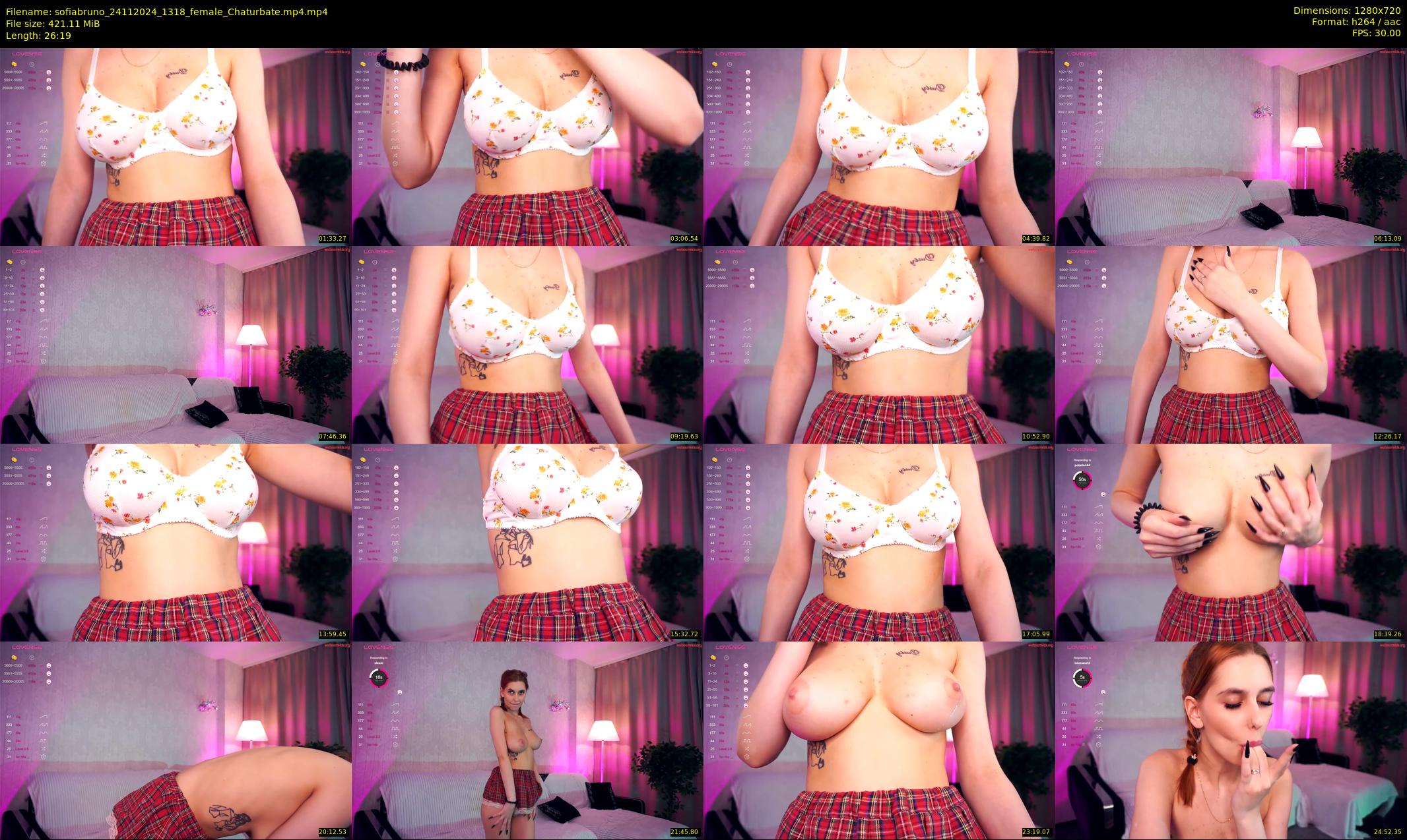 sofiabruno — 27 minute Chaturbate female cam show recording, 720p, Nov 24, 2024