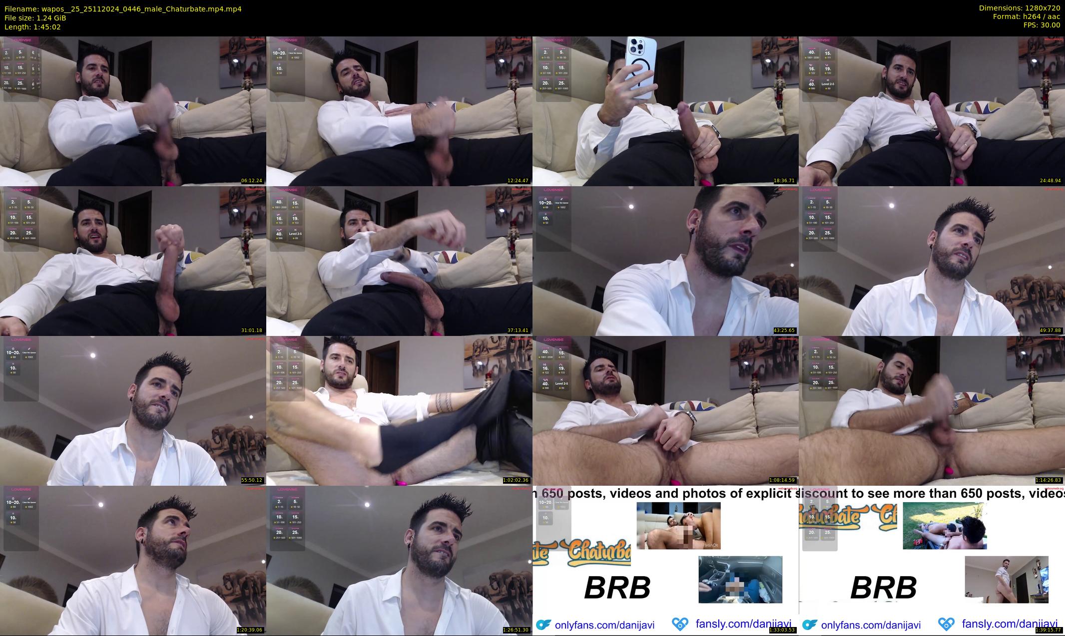 wapos__25 — 106 minute Chaturbate male cam show recording, 720p, Nov 25, 2024