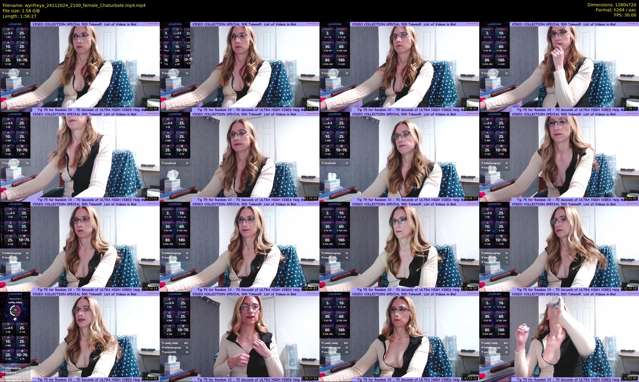 wynfreya — 117 minute Chaturbate female cam show recording, 720p, Nov 24, 2024