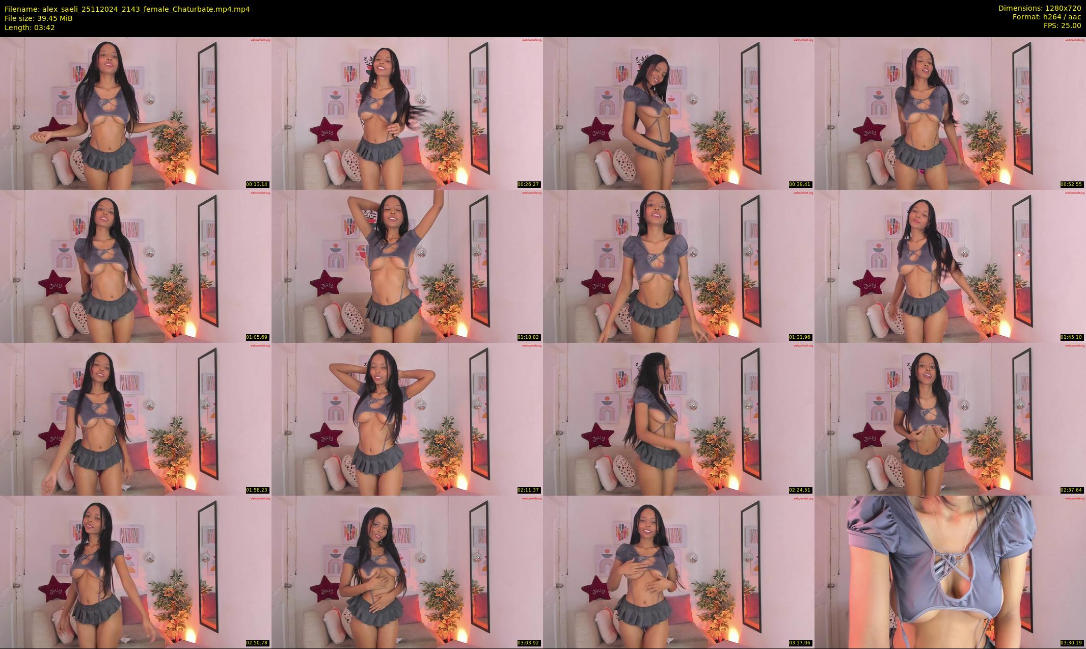 alex_saeli — 4 minute Chaturbate female cam show recording, 720p, Nov 25, 2024