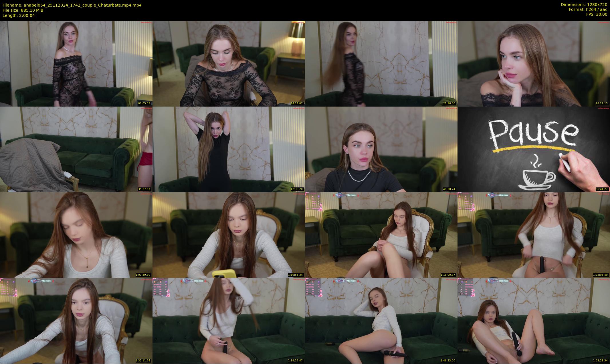 anabel054 — 121 minute Chaturbate female cam show recording, 720p, Nov 25, 2024
