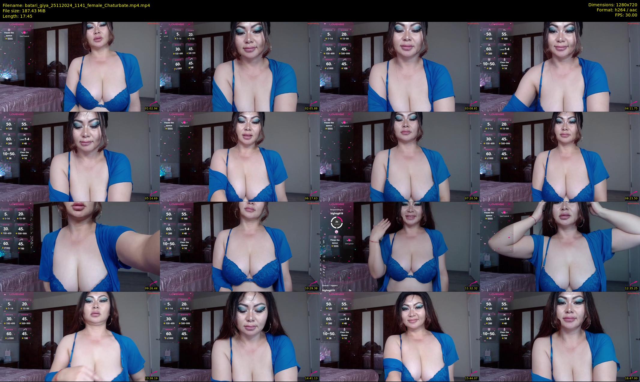 batari_giya — 18 minute Chaturbate female cam show recording, 720p, Nov 25, 2024