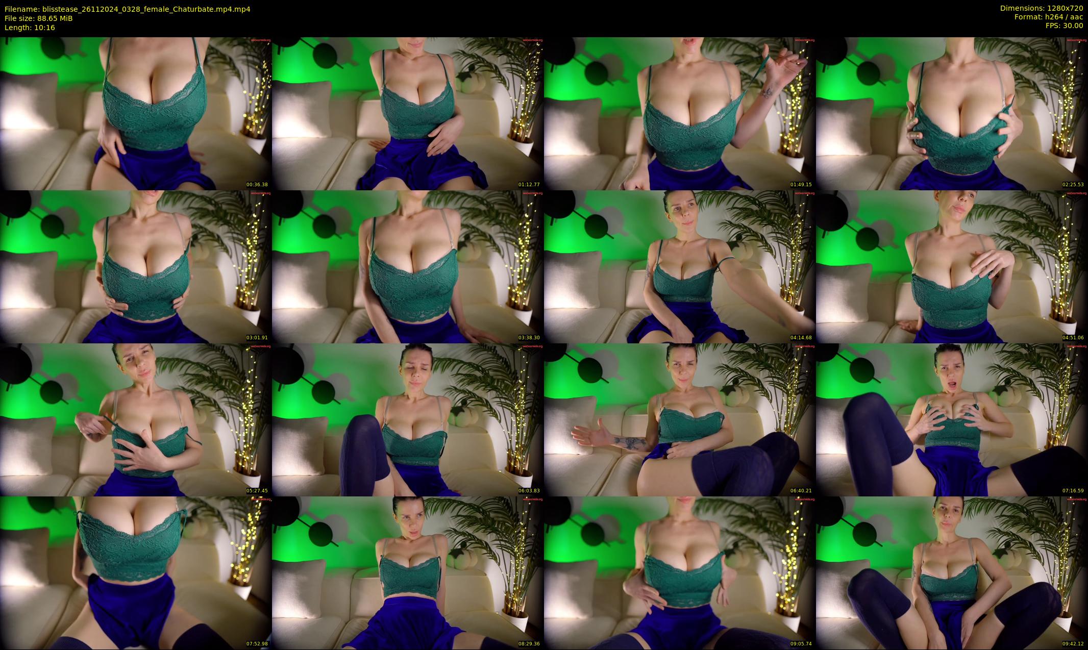 blisstease — 11 minute Chaturbate female cam show recording, 720p, Nov 26, 2024