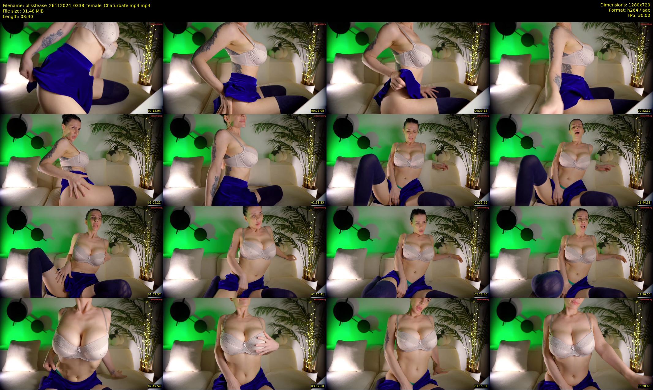 blisstease — 4 minute Chaturbate female cam show recording, 720p, Nov 26, 2024