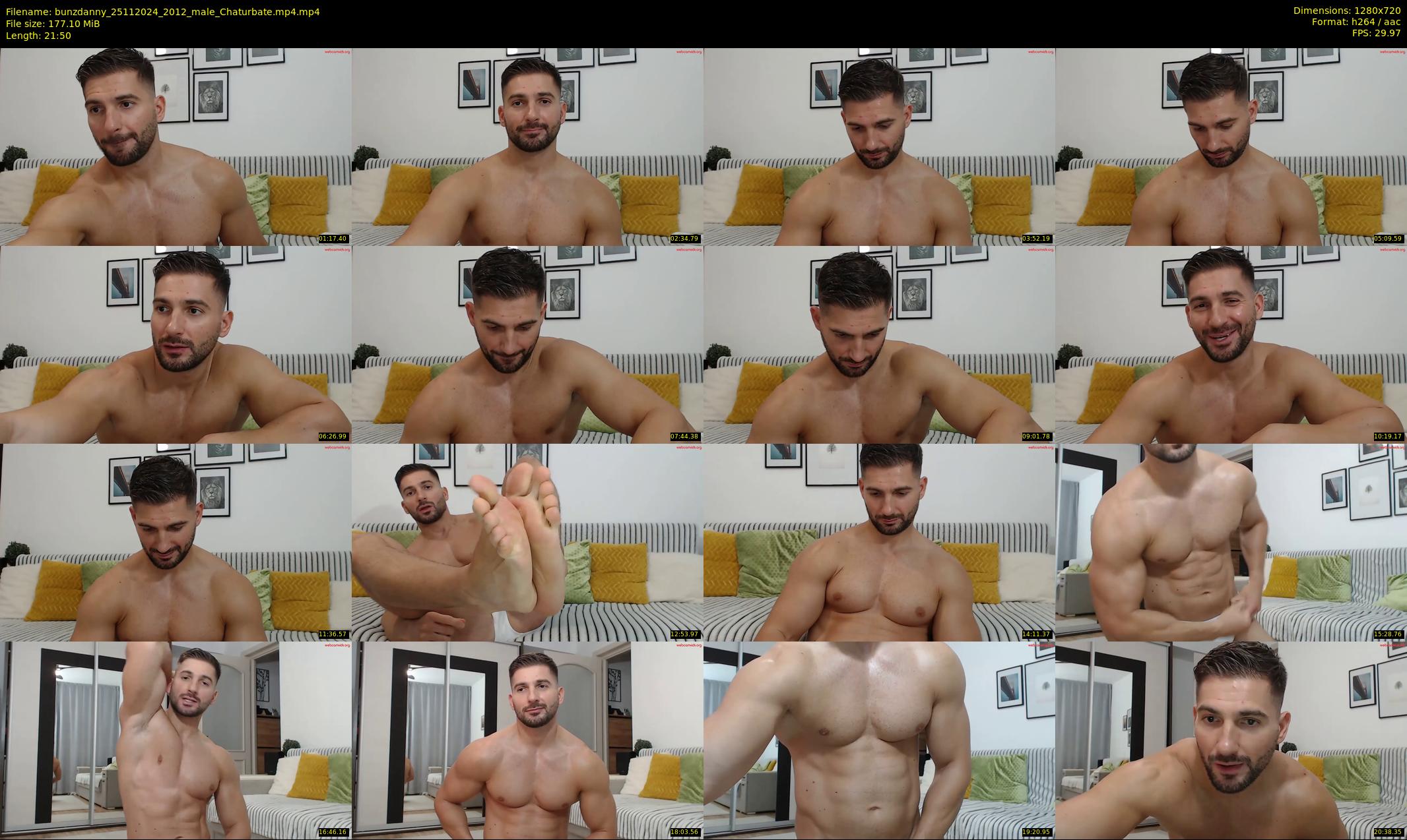bunzdanny — 22 minute Chaturbate male cam show recording, 720p, Nov 25, 2024