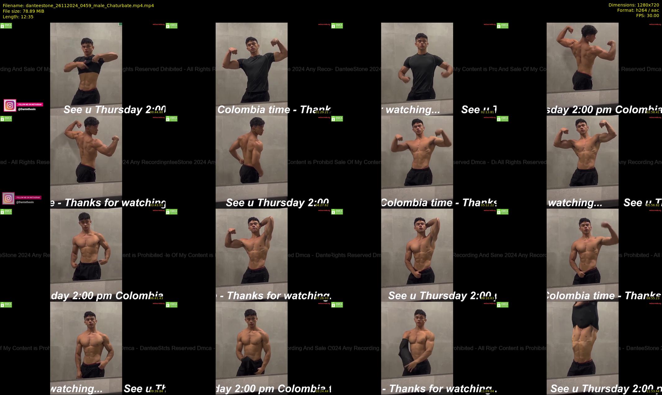 danteestone — 13 minute Chaturbate male cam show recording, 720p, Nov 26, 2024