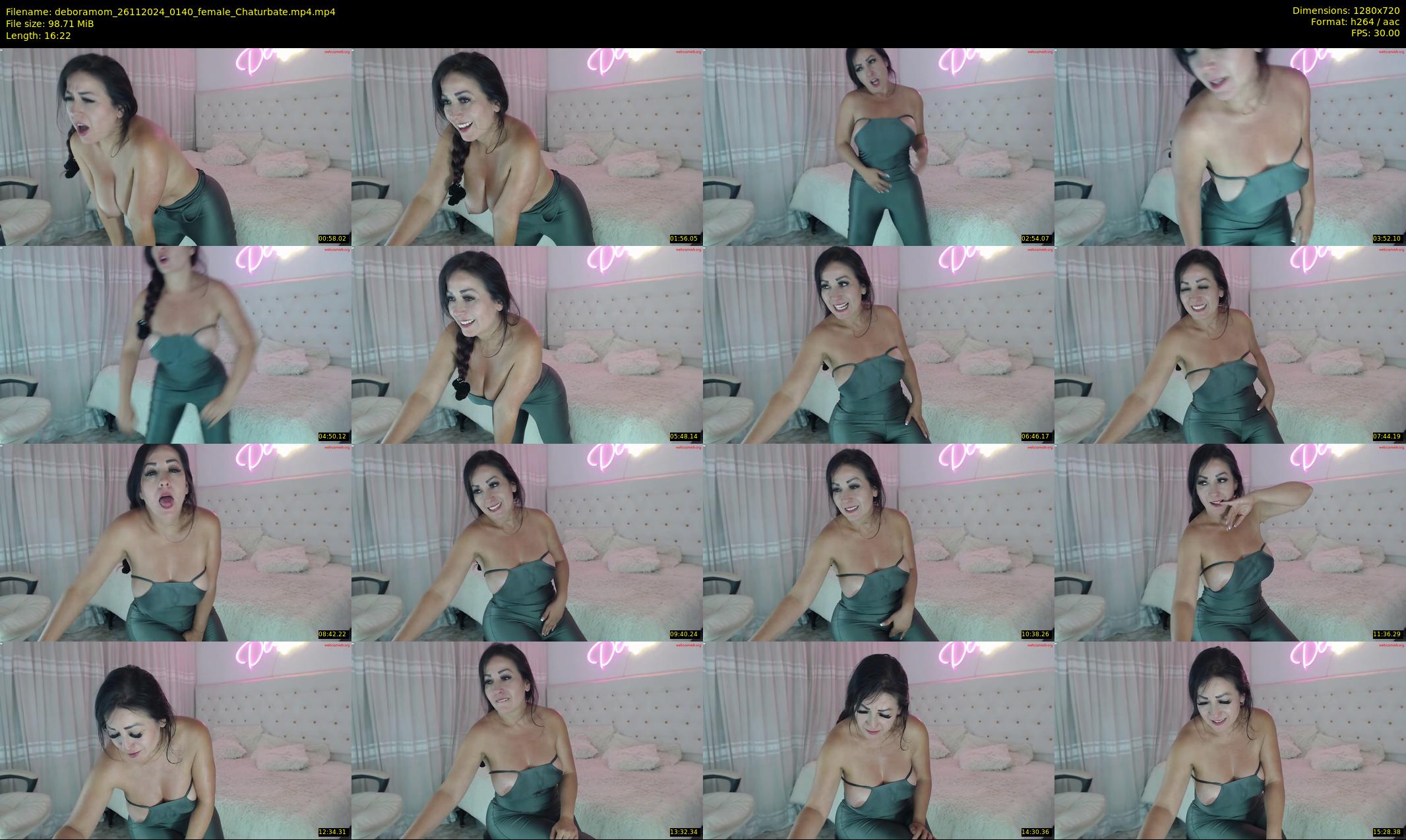 deboramom — 17 minute Chaturbate female cam show recording, 720p, Nov 26, 2024