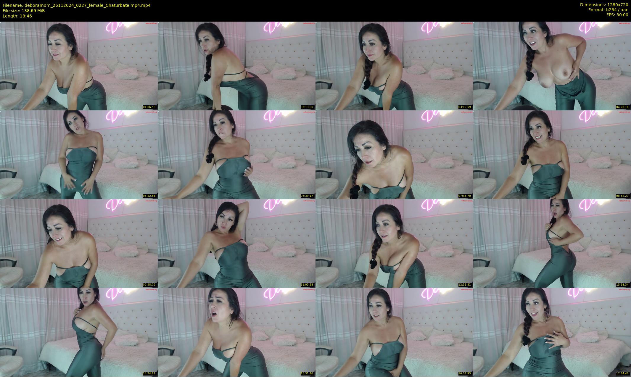 deboramom — 19 minute Chaturbate female cam show recording, 720p, Nov 26, 2024