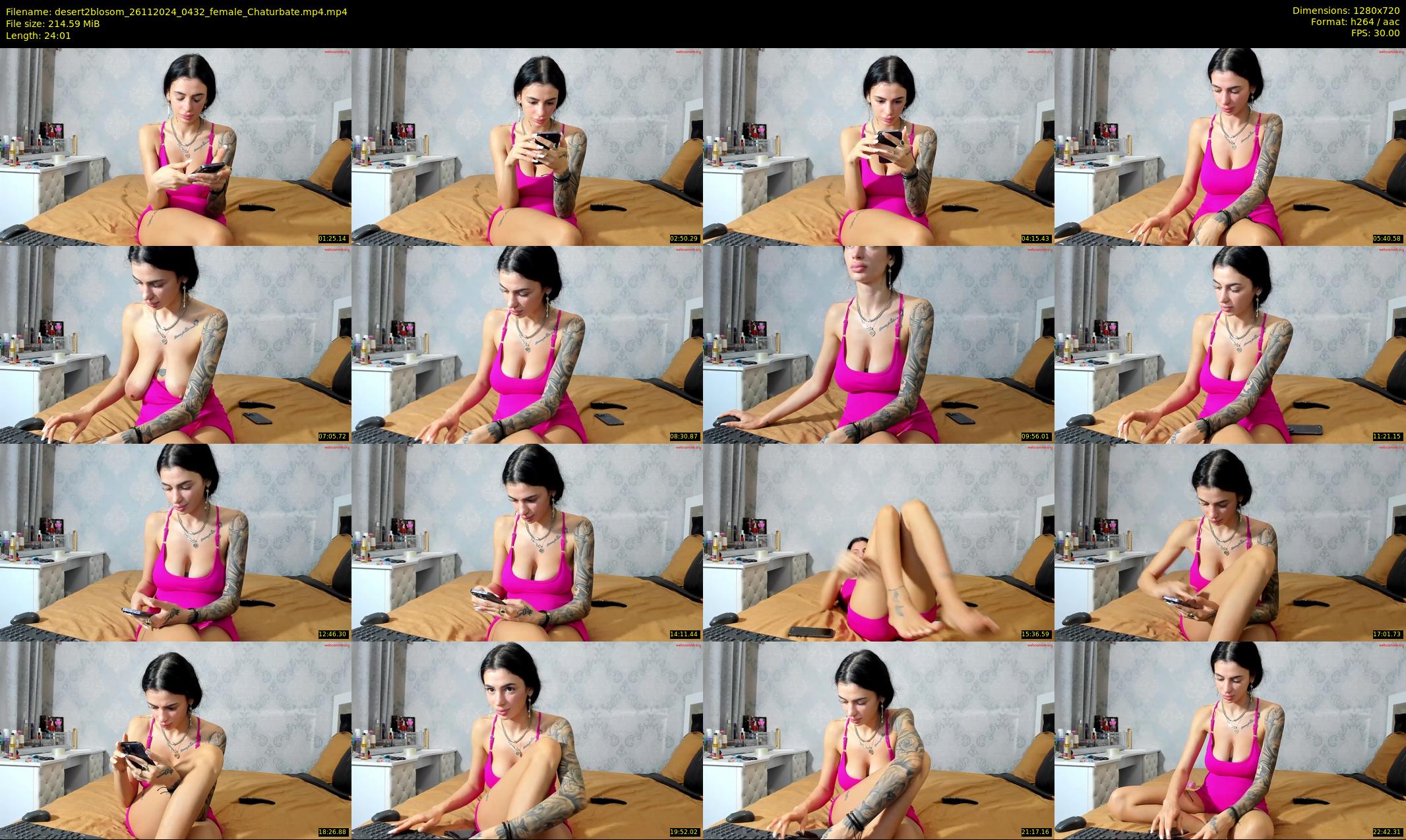 desert2blosom — 25 minute Chaturbate female cam show recording, 720p, Nov 26, 2024