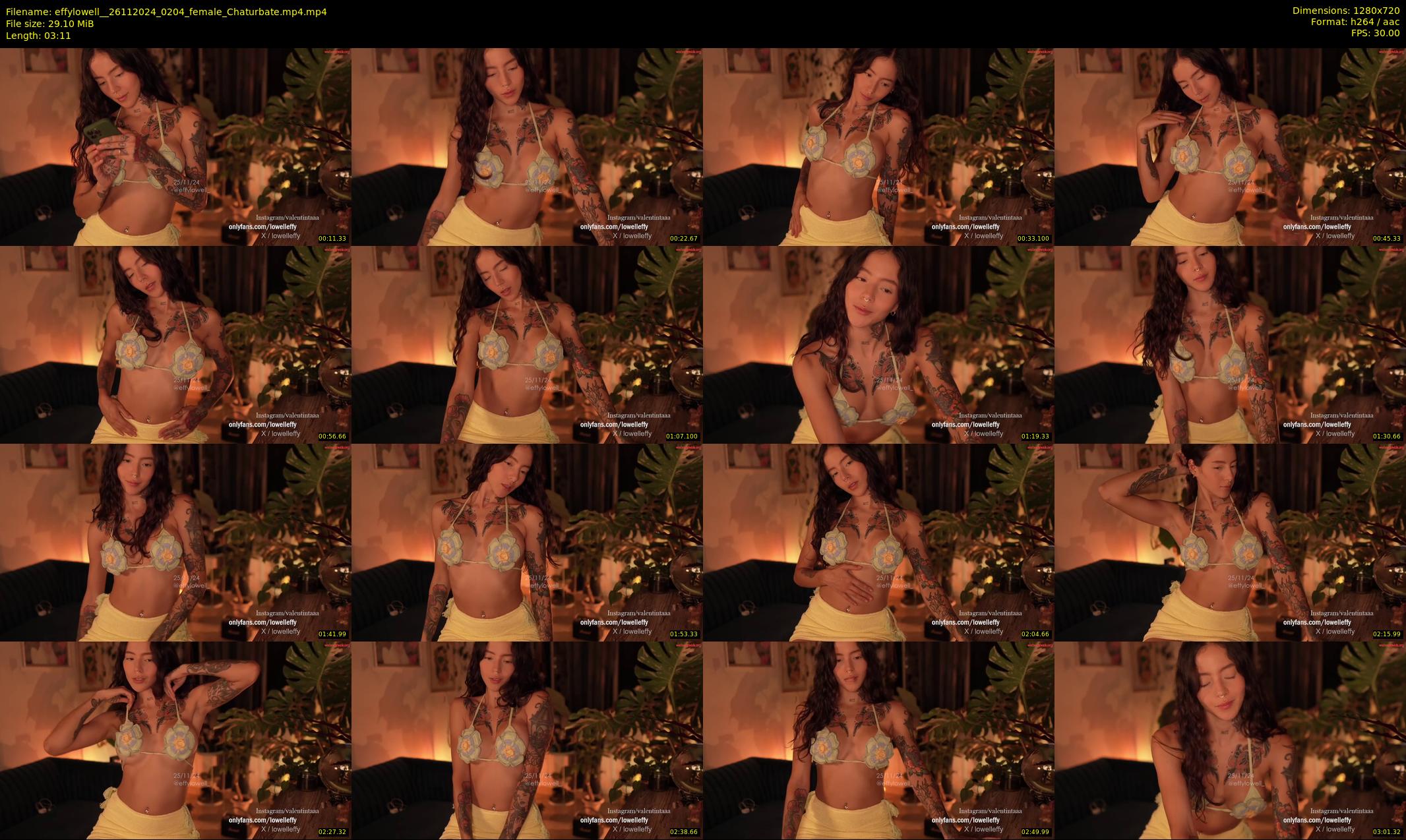effylowell_ — 4 minute Chaturbate female cam show recording, 720p, Nov 26, 2024