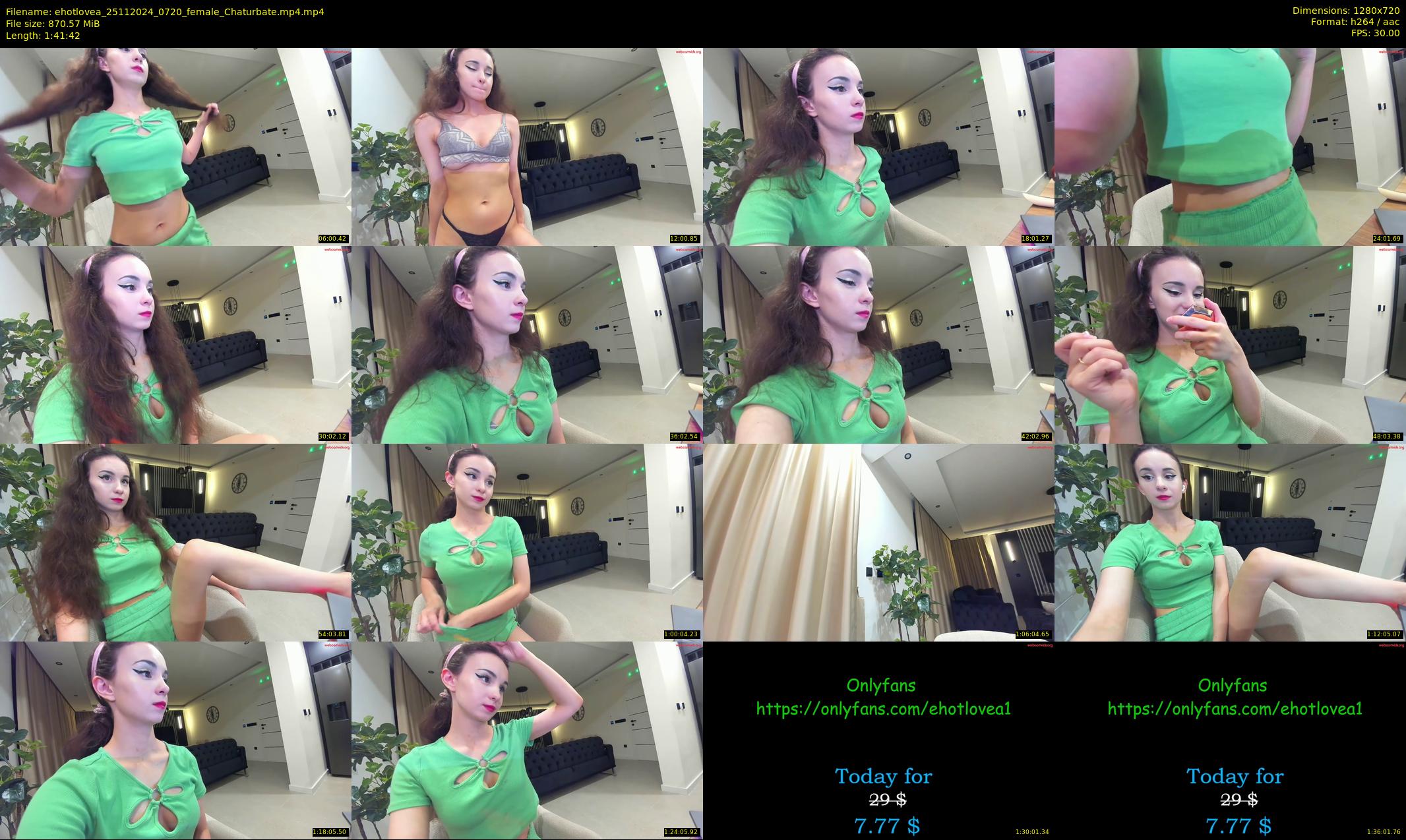 ehotlovea — 102 minute Chaturbate female cam show recording, 720p, Nov 25, 2024