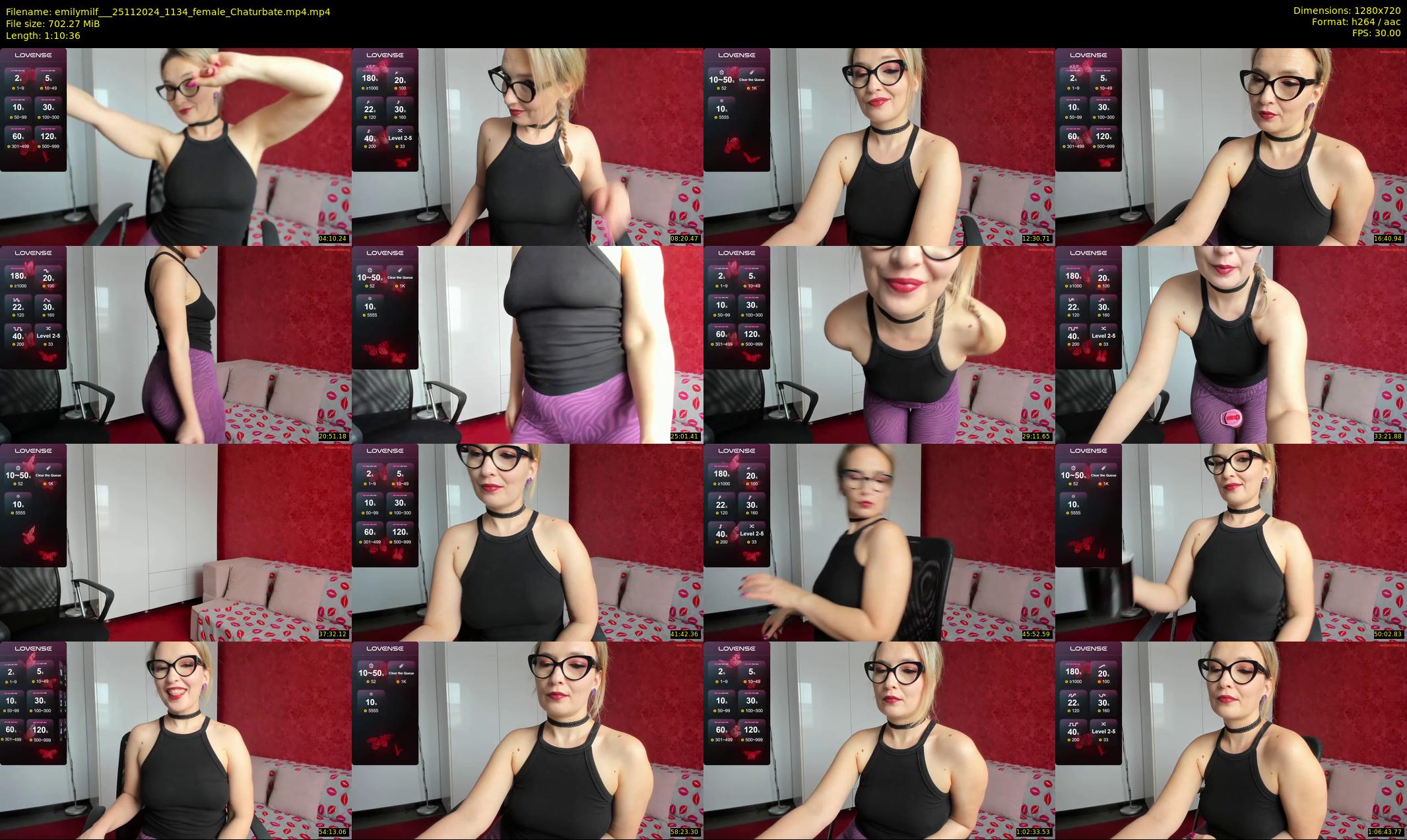emilymilf__ — 71 minute Chaturbate female cam show recording, 720p, Nov 25, 2024