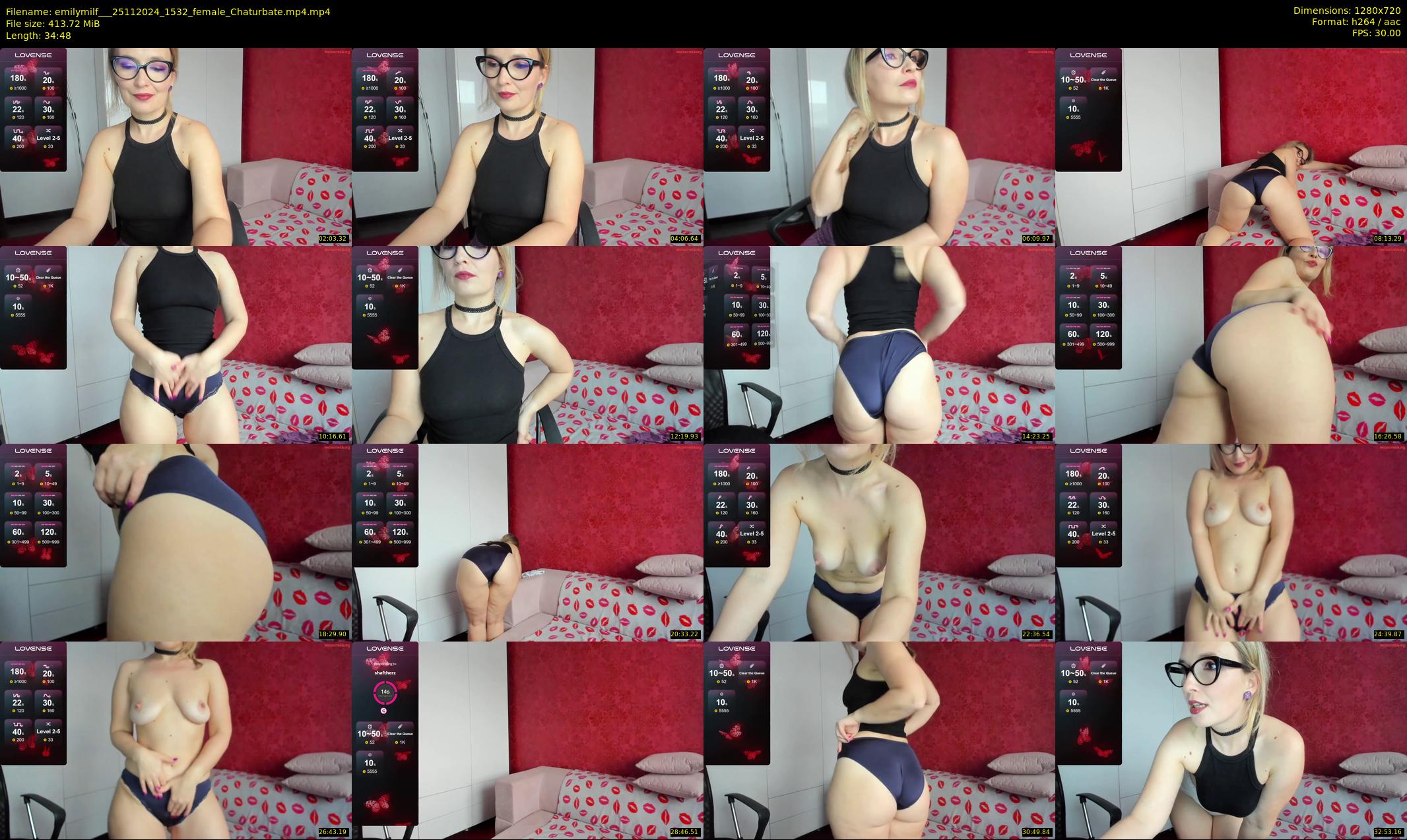 emilymilf__ — 35 minute Chaturbate female cam show recording, 720p, Nov 25, 2024