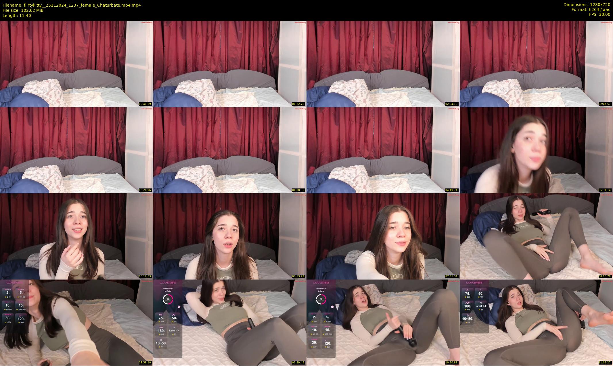 flirtykitty_ — 12 minute Chaturbate female cam show recording, 720p, Nov 25, 2024