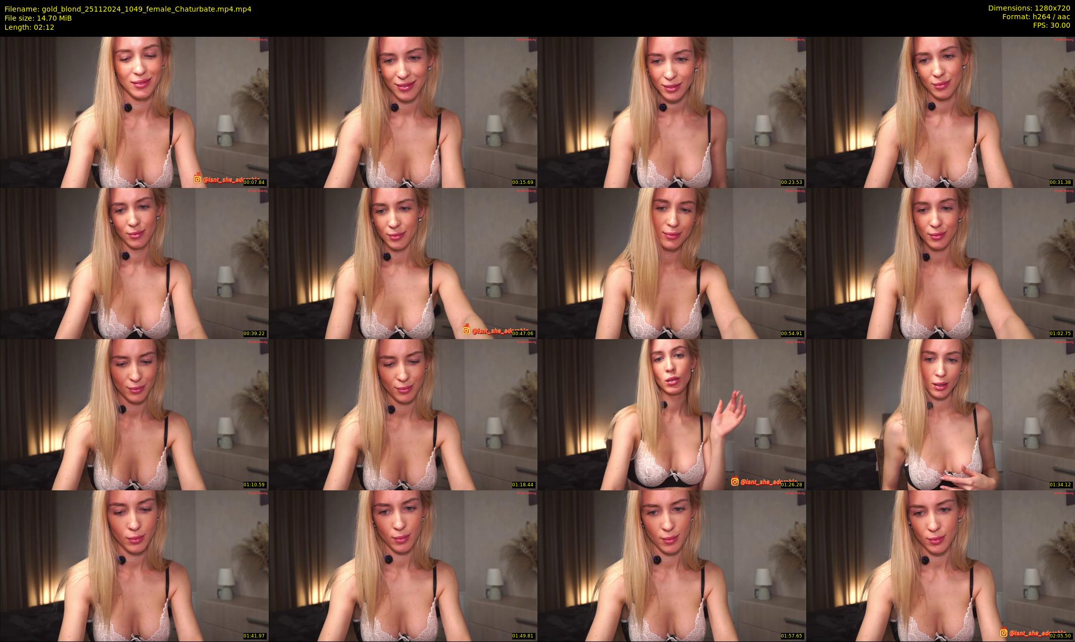 gold_blond — 3 minute Chaturbate female cam show recording, 720p, Nov 25, 2024