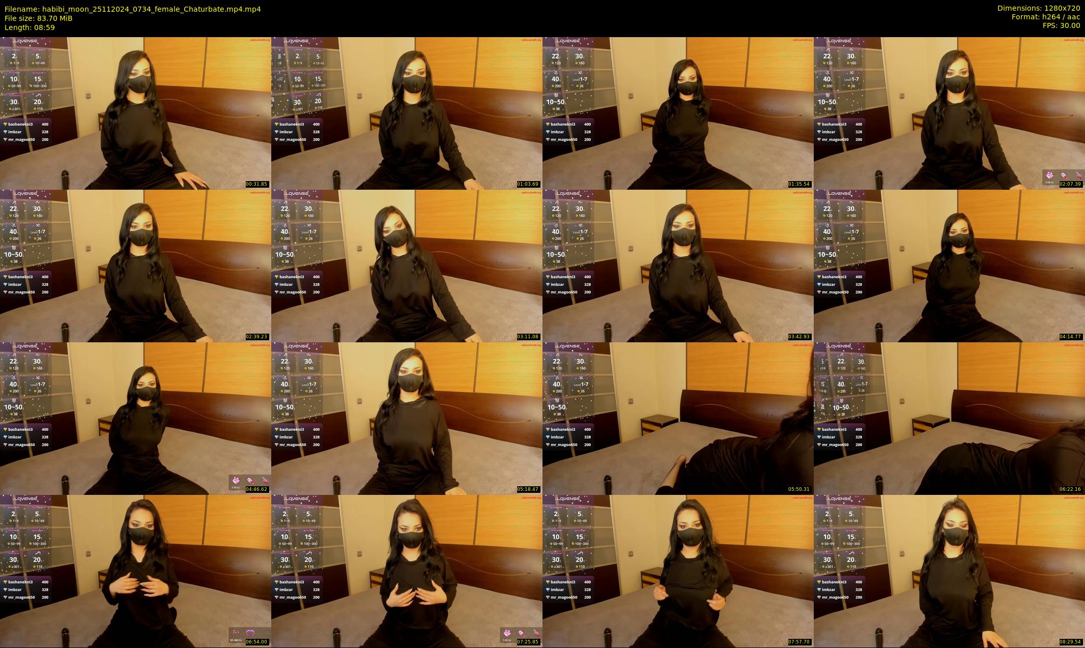 habibi_moon — 9 minute Chaturbate female cam show recording, 720p, Nov 25, 2024