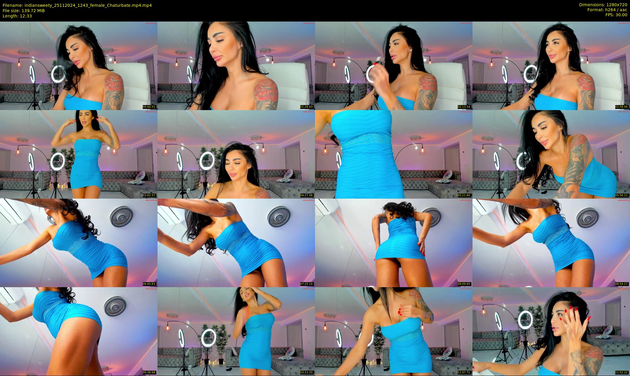 indiansweety — 13 minute Chaturbate female cam show recording, 720p, Nov 25, 2024