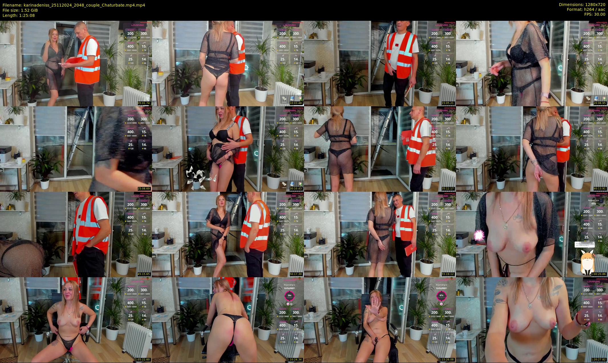 karinadeniss — 86 minute Chaturbate couple cam show recording, 720p, Nov 25, 2024
