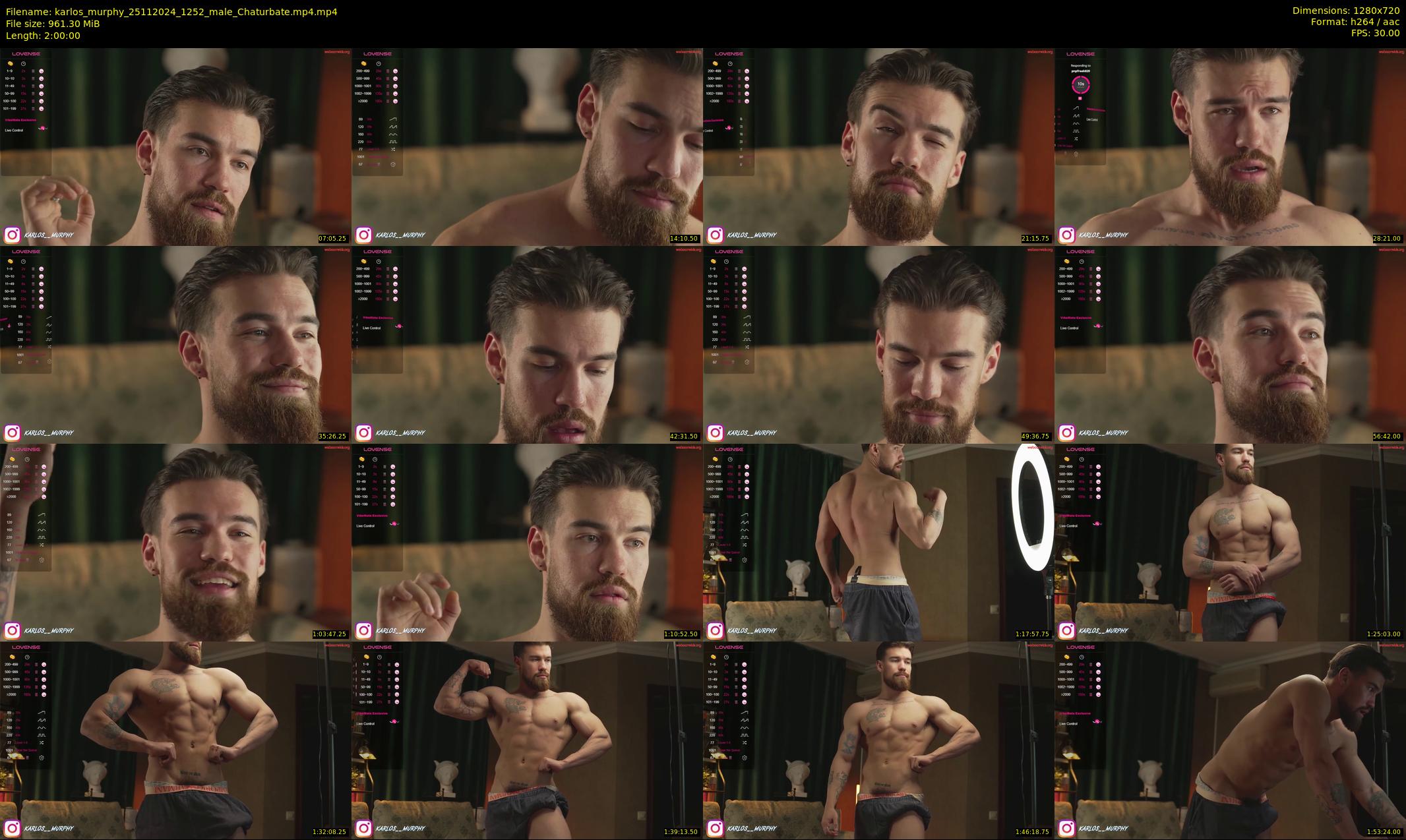 karlos_murphy — 120 minute Chaturbate male cam show recording, 720p, Nov 25, 2024