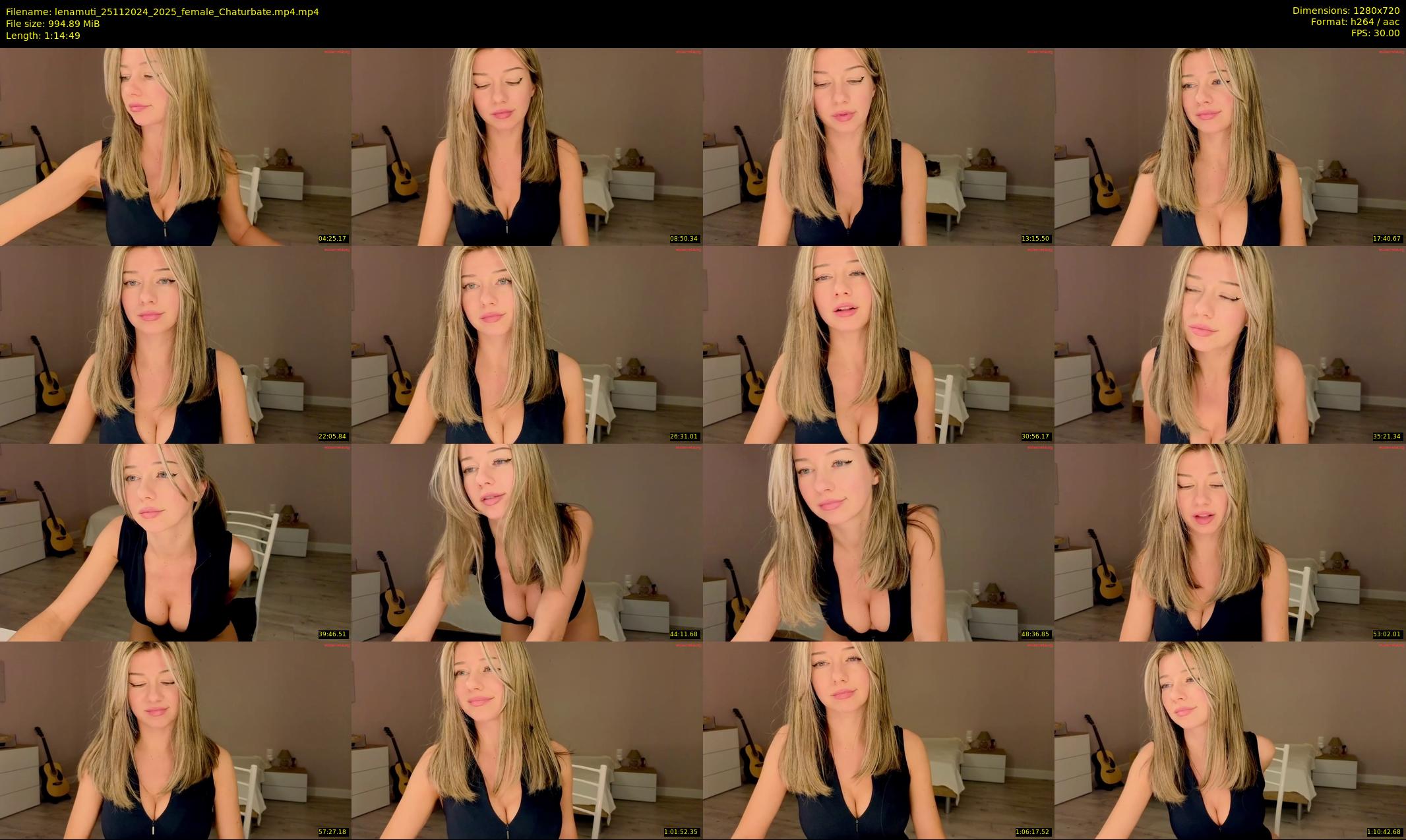 lenamuti — 75 minute Chaturbate female cam show recording, 720p, Nov 25, 2024