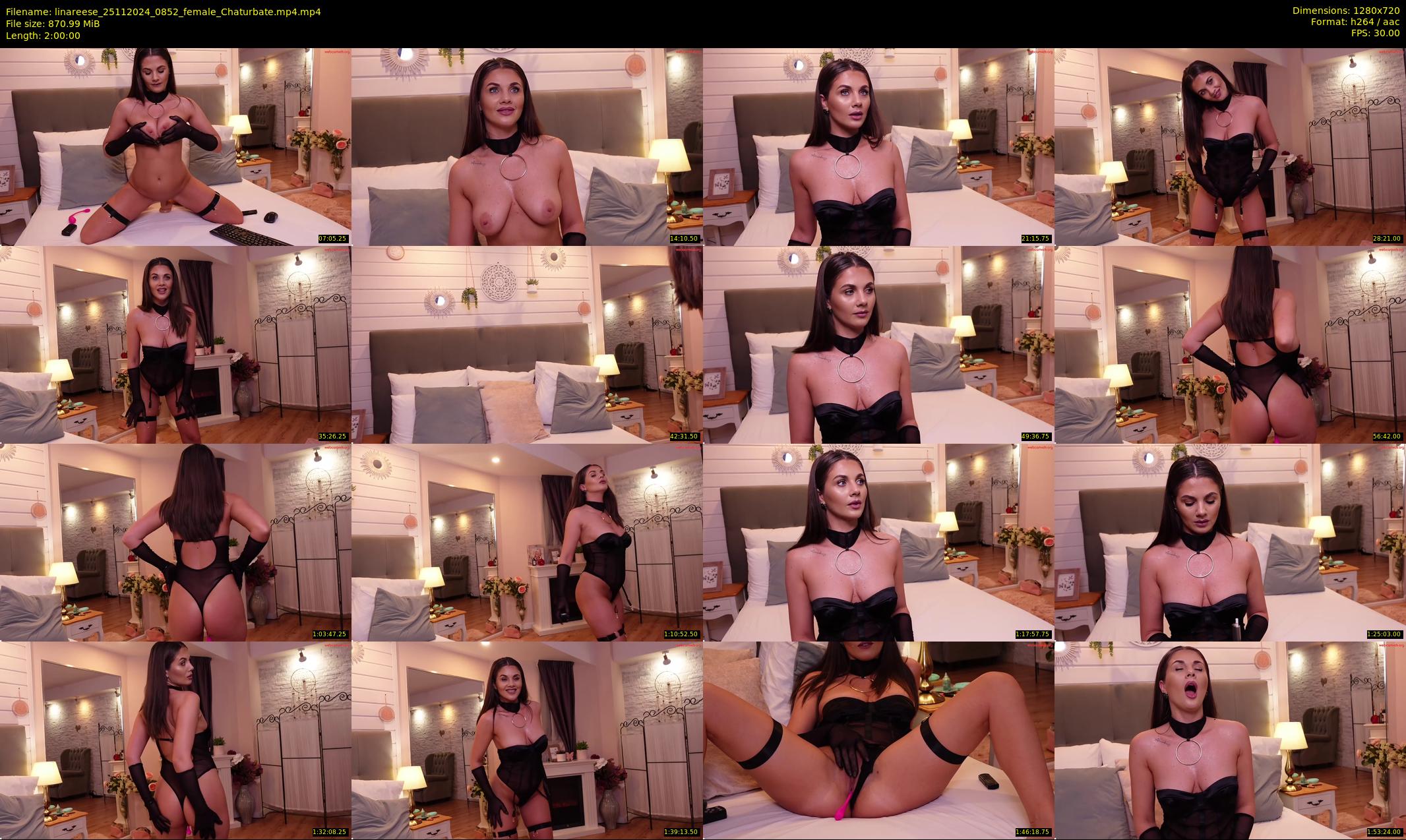 linareese — 120 minute Chaturbate female cam show recording, 720p, Nov 25, 2024