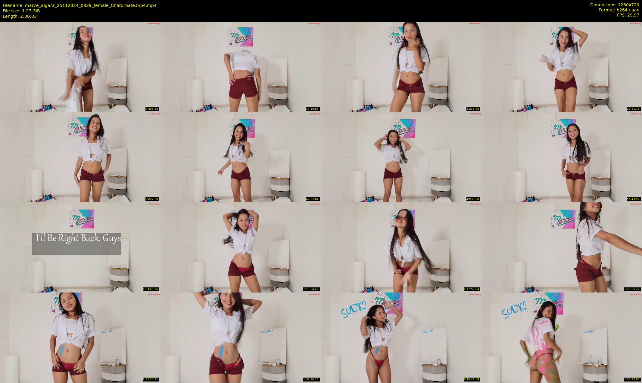 marce_algara — 121 minute Chaturbate female cam show recording, 720p, Nov 25, 2024