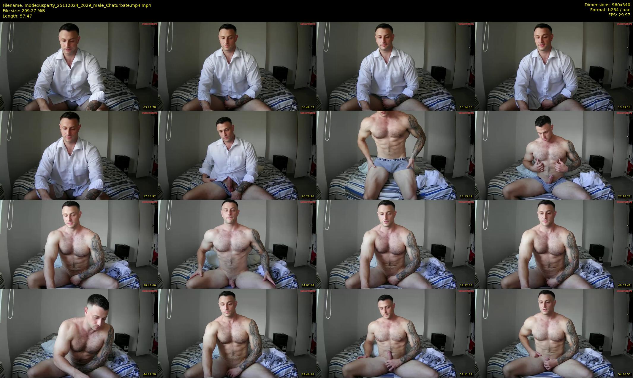 modexusparty — 58 minute Chaturbate male cam show recording, 480p, Nov 25, 2024