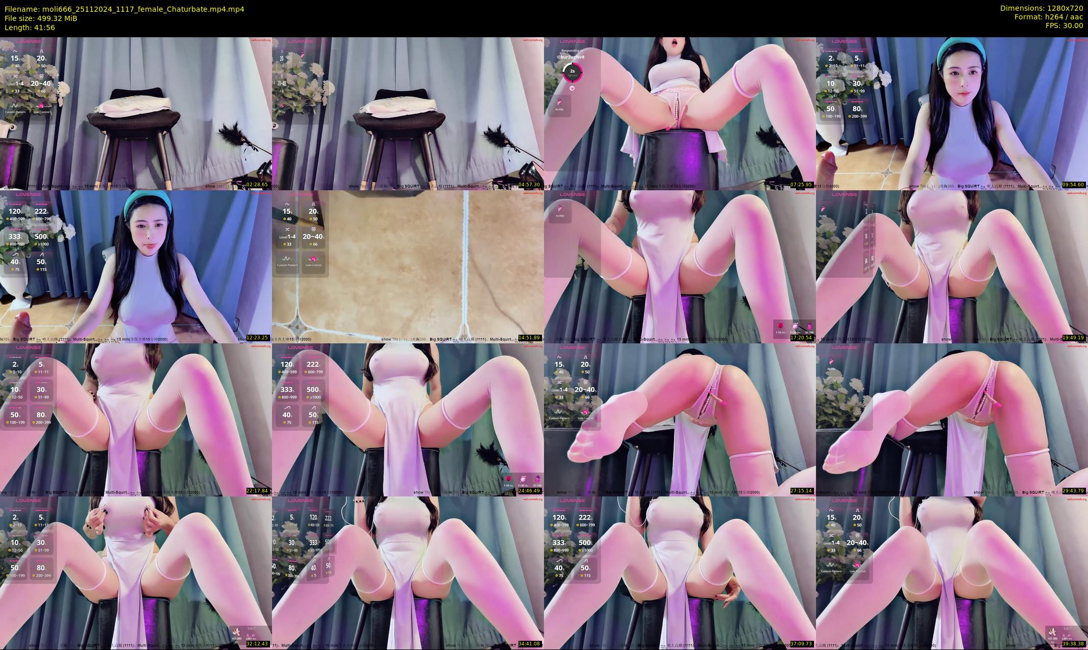 moli666 — 42 minute Chaturbate female cam show recording, 720p, Nov 25, 2024
