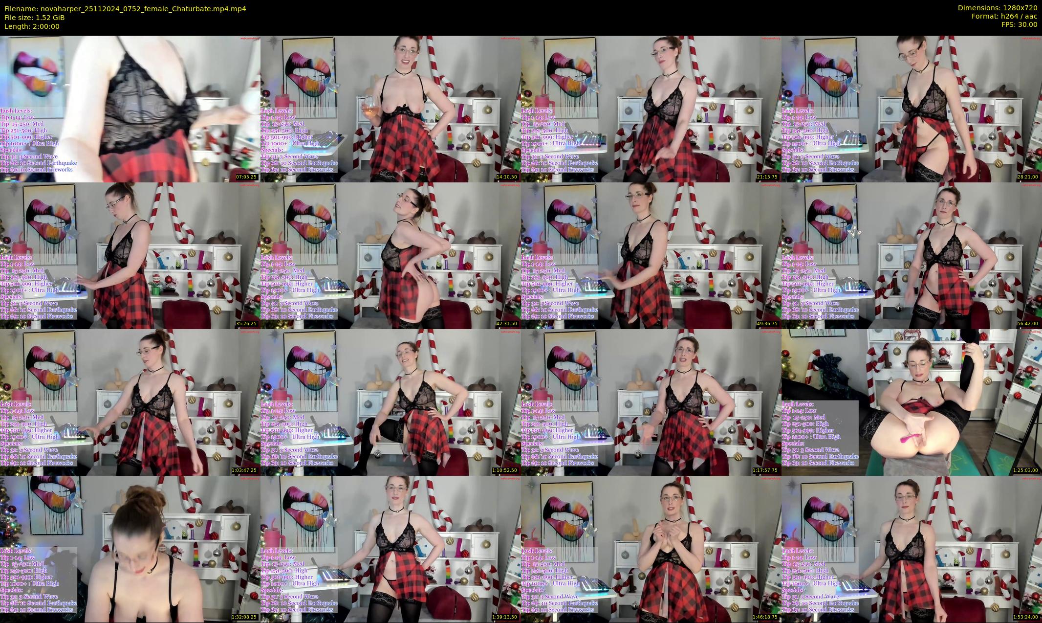 novaharper — 120 minute Chaturbate female cam show recording, 720p, Nov 25, 2024