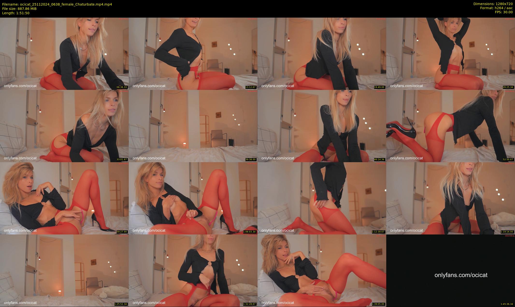 ocicat — 112 minute Chaturbate female cam show recording, 720p, Nov 25, 2024