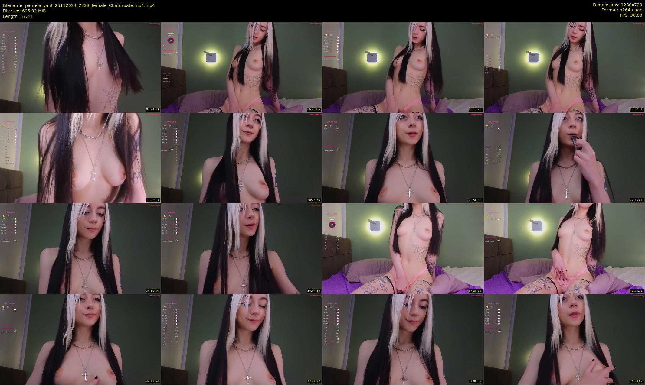 pamelaryant — 58 minute Chaturbate female cam show recording, 720p, Nov 25, 2024