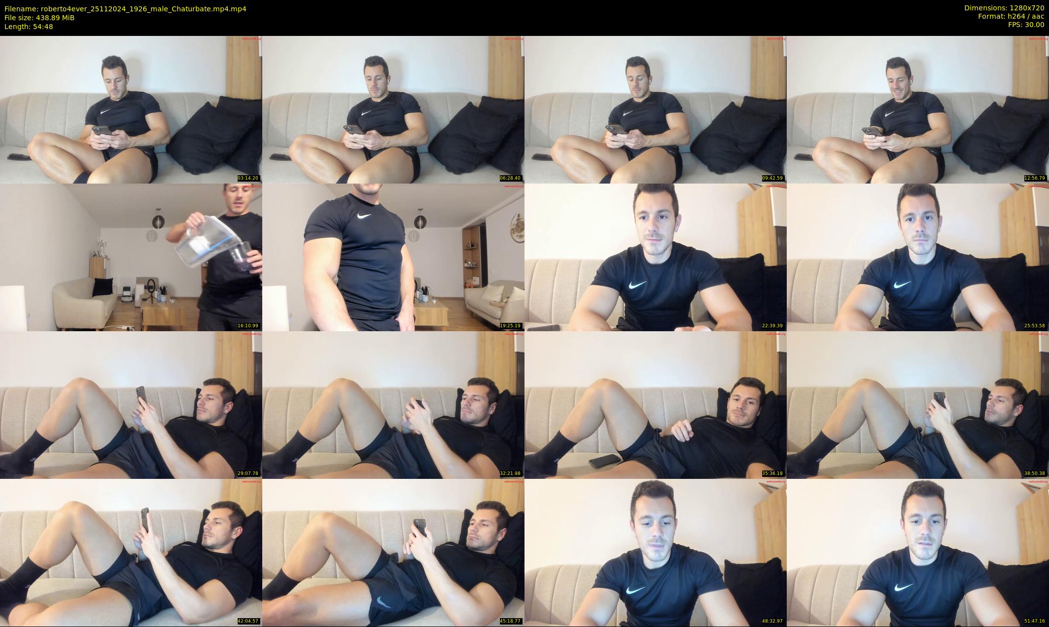 roberto4ever — 55 minute Chaturbate male cam show recording, 720p, Nov 25, 2024