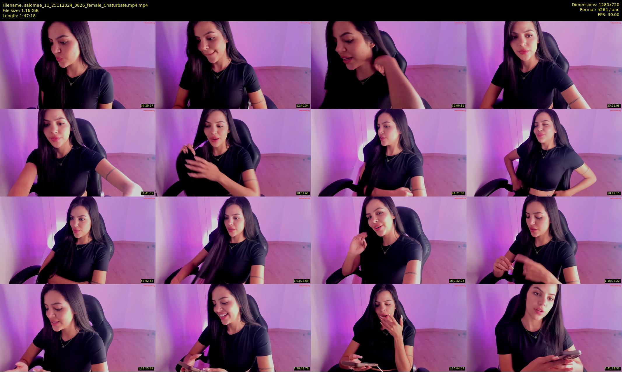 salomee_11 — 108 minute Chaturbate female cam show recording, 720p, Nov 25, 2024