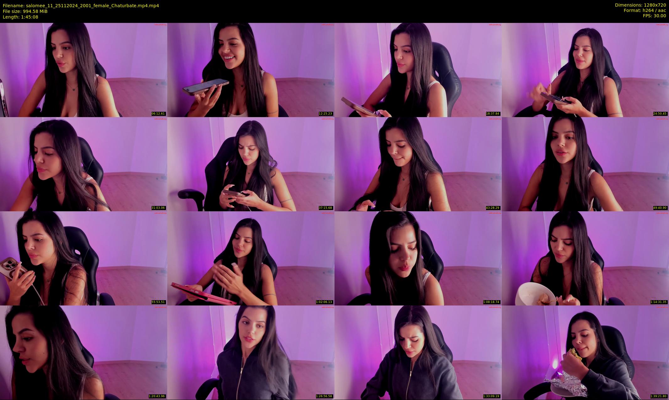 salomee_11 — 106 minute Chaturbate female cam show recording, 720p, Nov 25, 2024