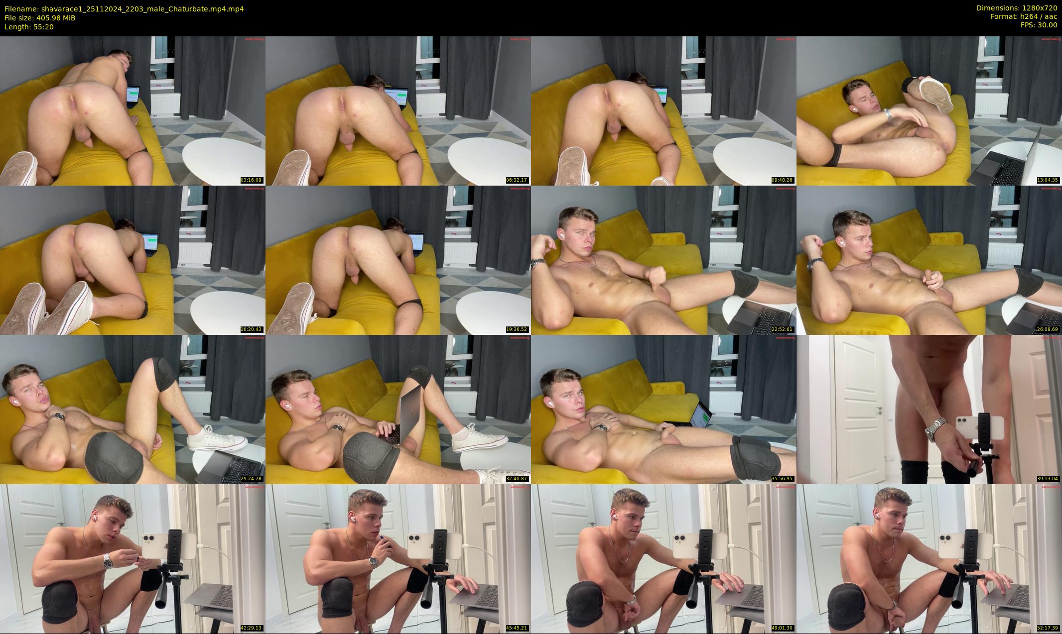 shavarace1 — 56 minute Chaturbate male cam show recording, 720p, Nov 25, 2024