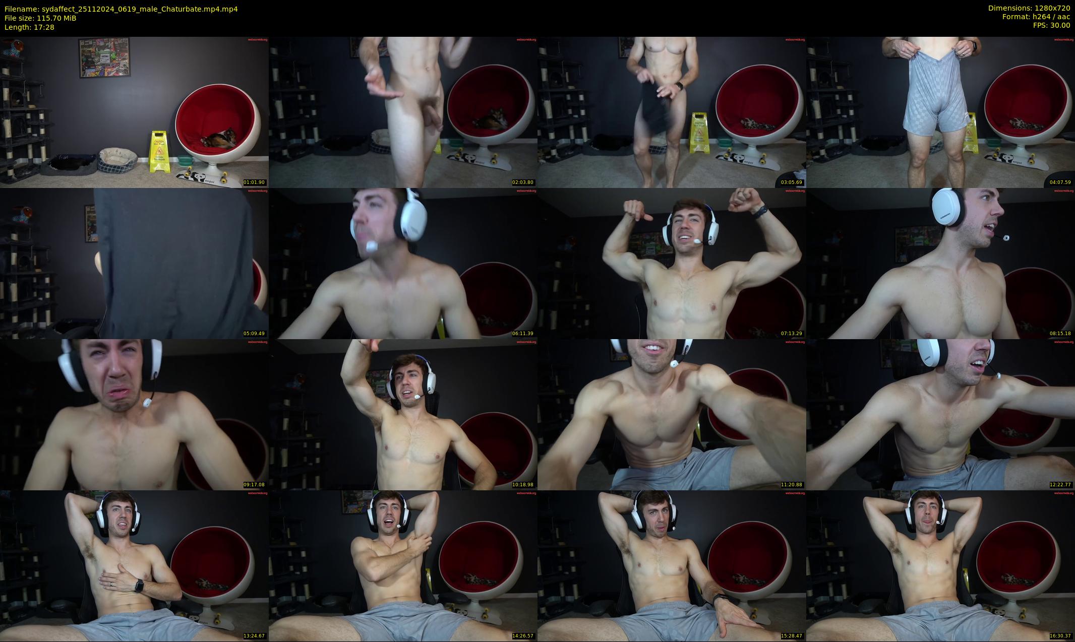 sydaffect — 18 minute Chaturbate male cam show recording, 720p, Nov 25, 2024
