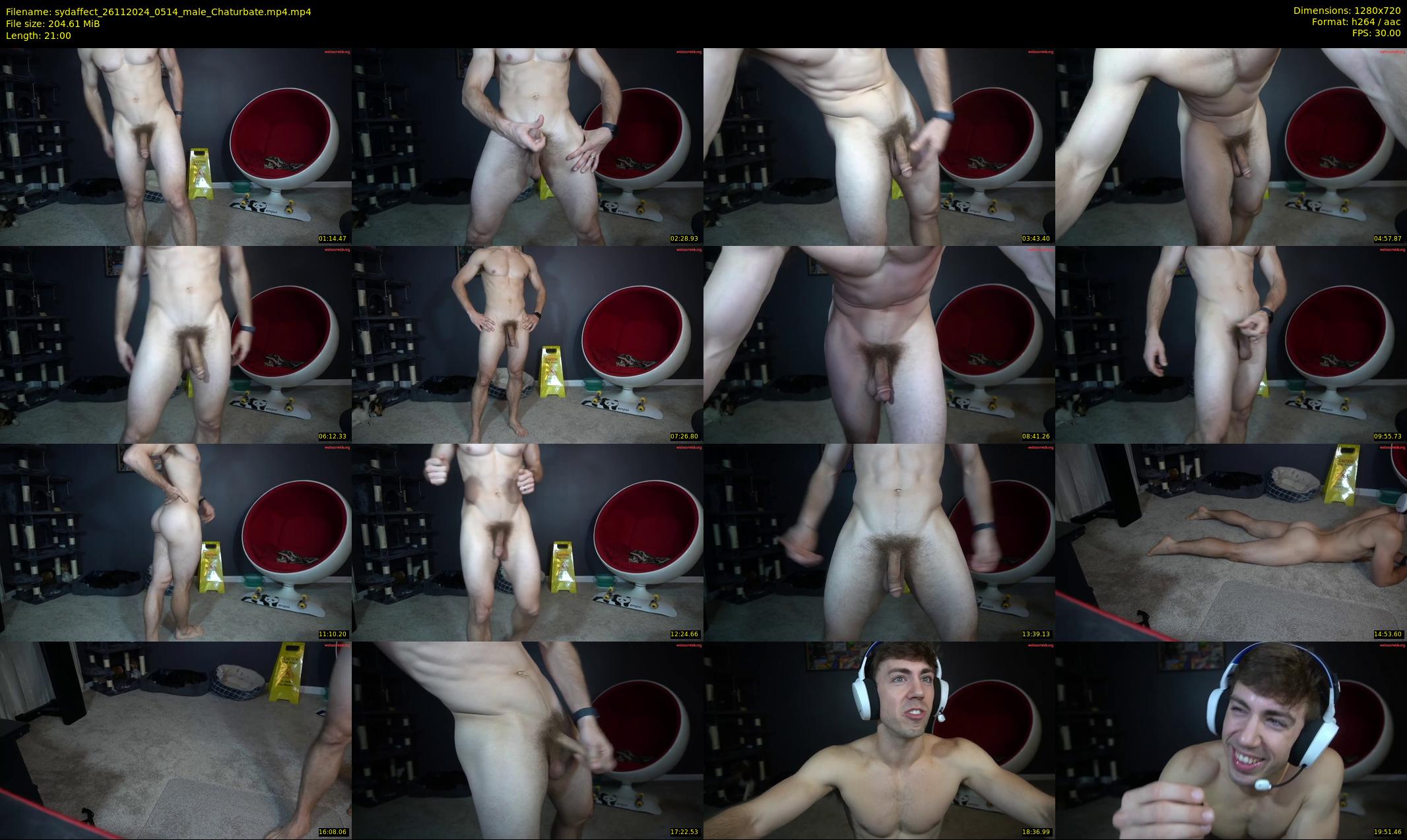 sydaffect — 21 minute Chaturbate male cam show recording, 720p, Nov 26, 2024