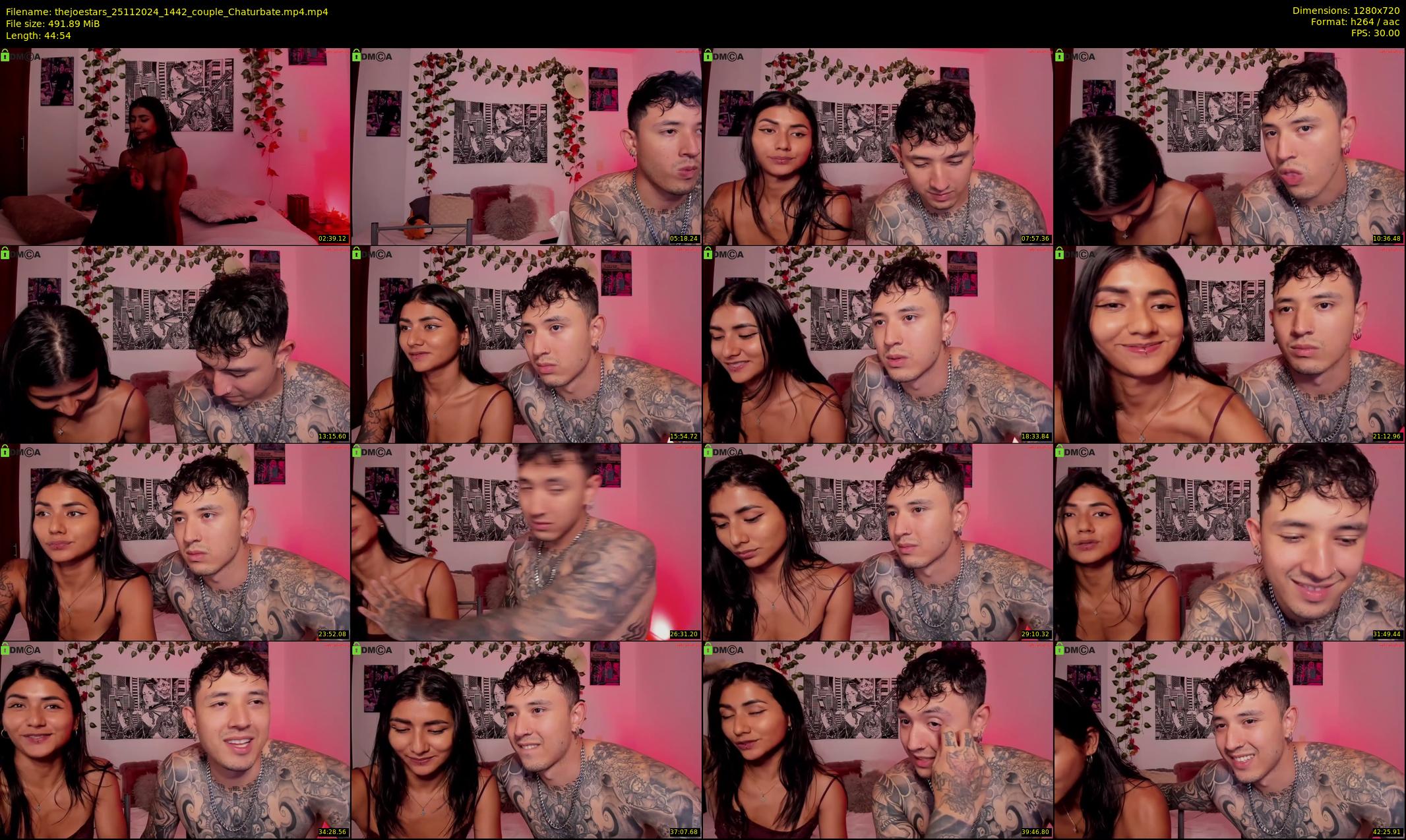 thejoestars — 45 minute Chaturbate couple cam show recording, 720p, Nov 25, 2024