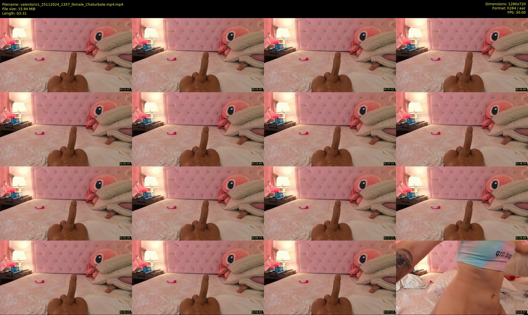 valentoro1 — 4 minute Chaturbate female cam show recording, 720p, Nov 25, 2024