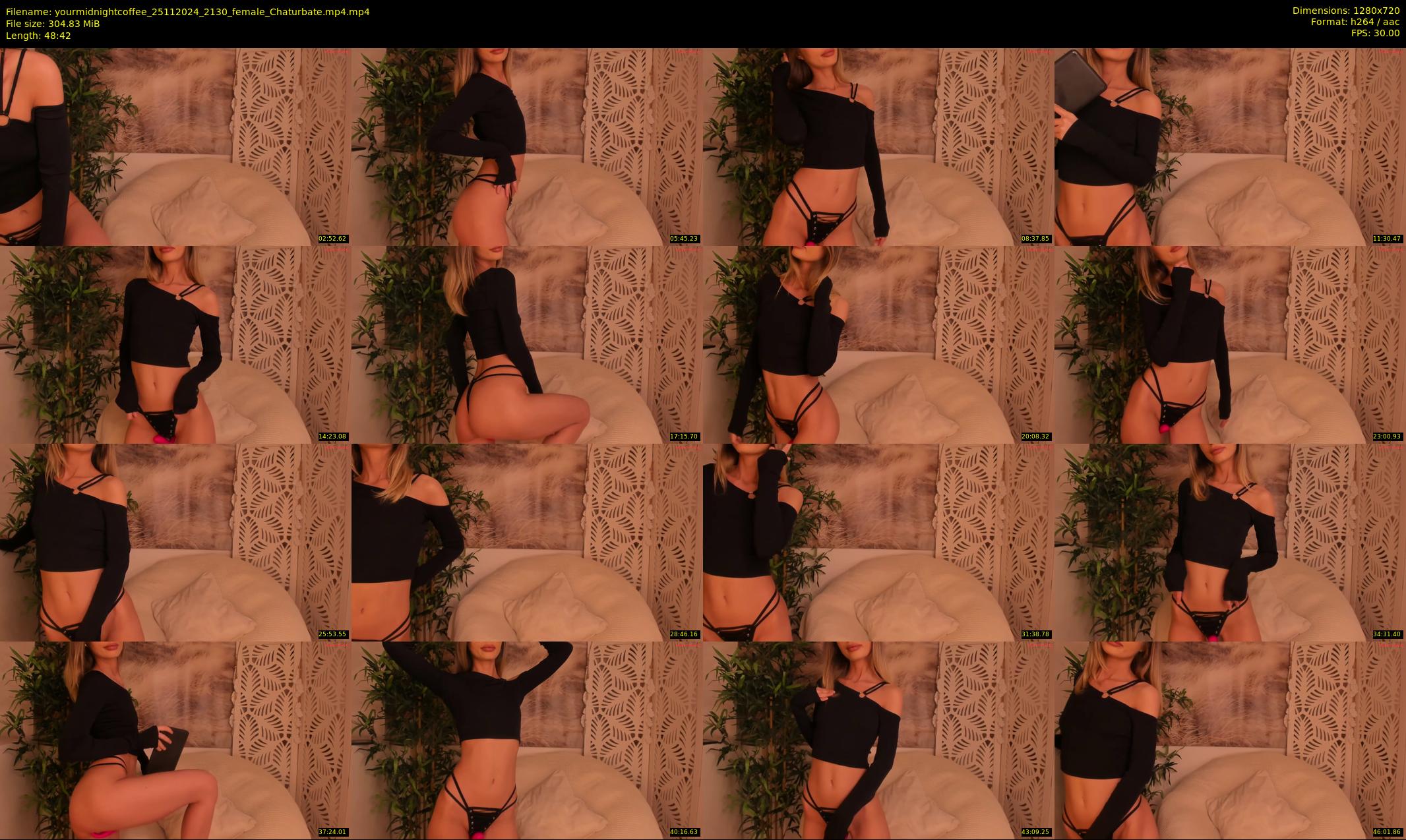 yourmidnightcoffee — 49 minute Chaturbate female cam show recording, 720p, Nov 25, 2024