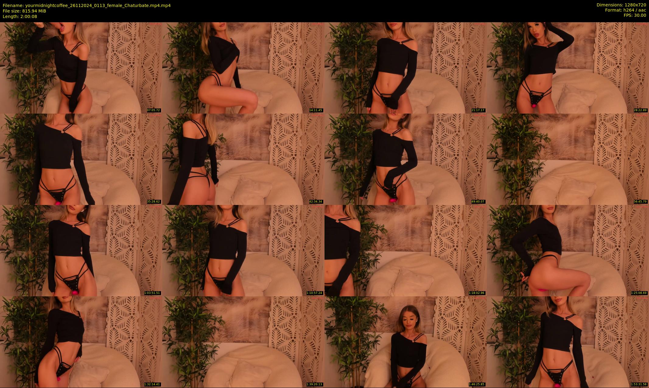 yourmidnightcoffee — 121 minute Chaturbate female cam show recording, 720p, Nov 26, 2024