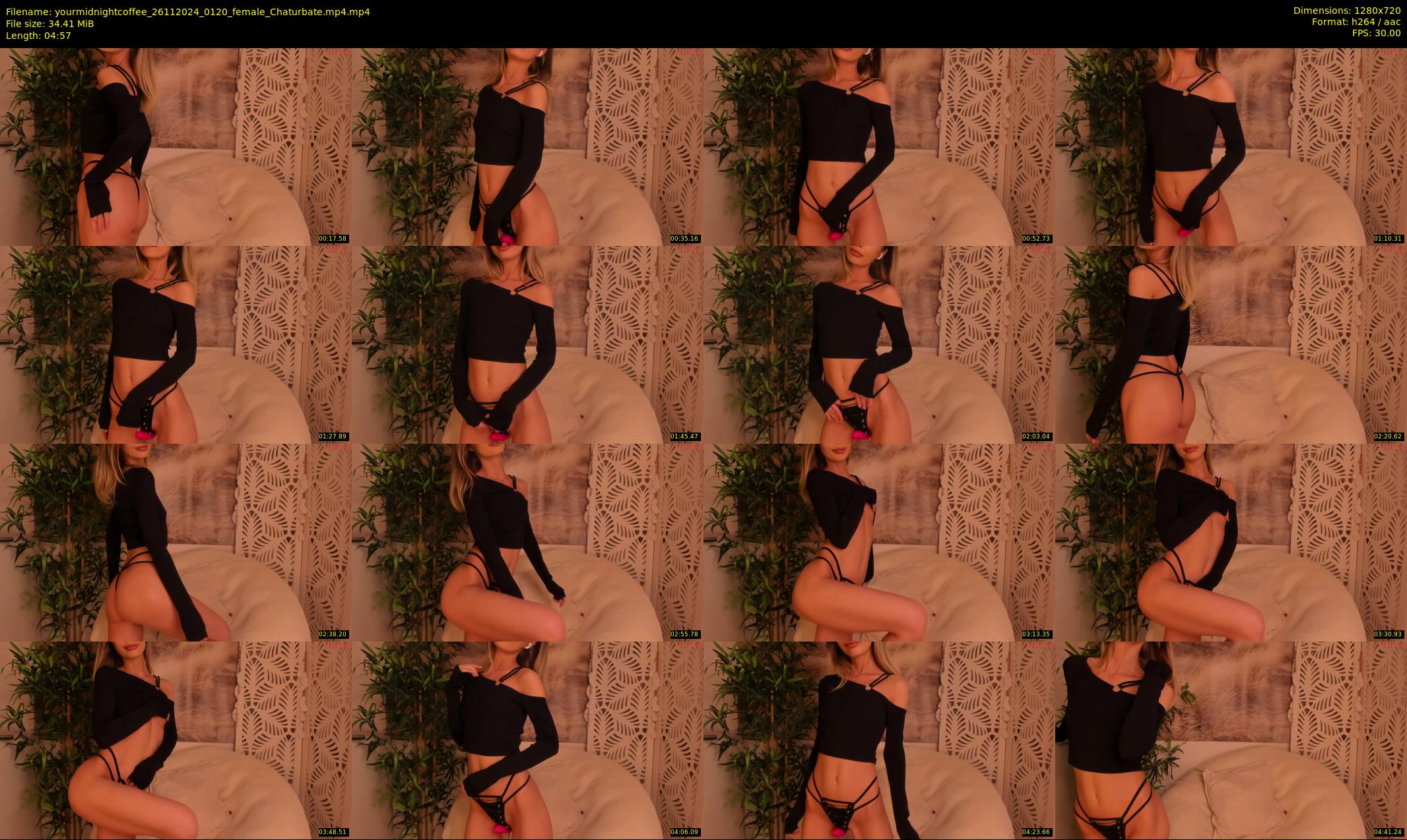 yourmidnightcoffee — 5 minute Chaturbate female cam show recording, 720p, Nov 26, 2024