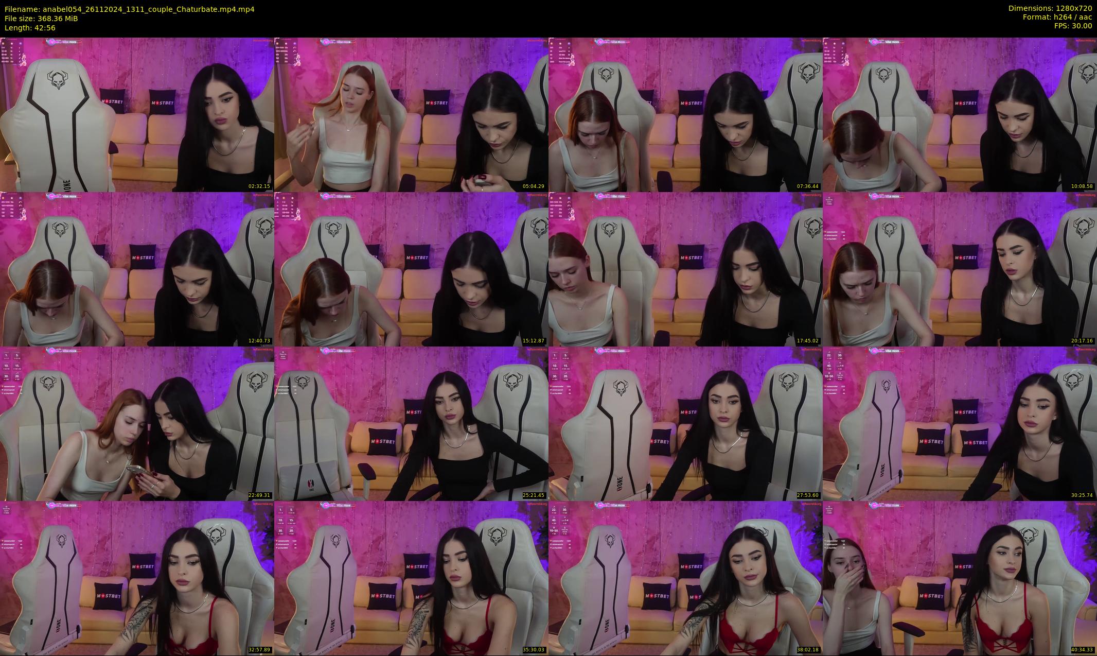 anabel054 — 43 minute Chaturbate female cam show recording, 720p, Nov 26, 2024