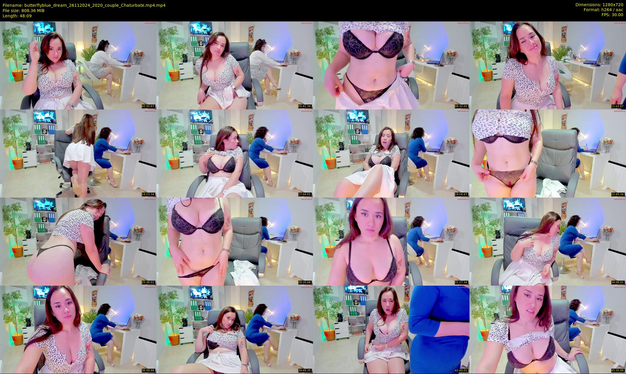 butterflyblue_dream — 49 minute Chaturbate couple cam show recording, 720p, Nov 26, 2024