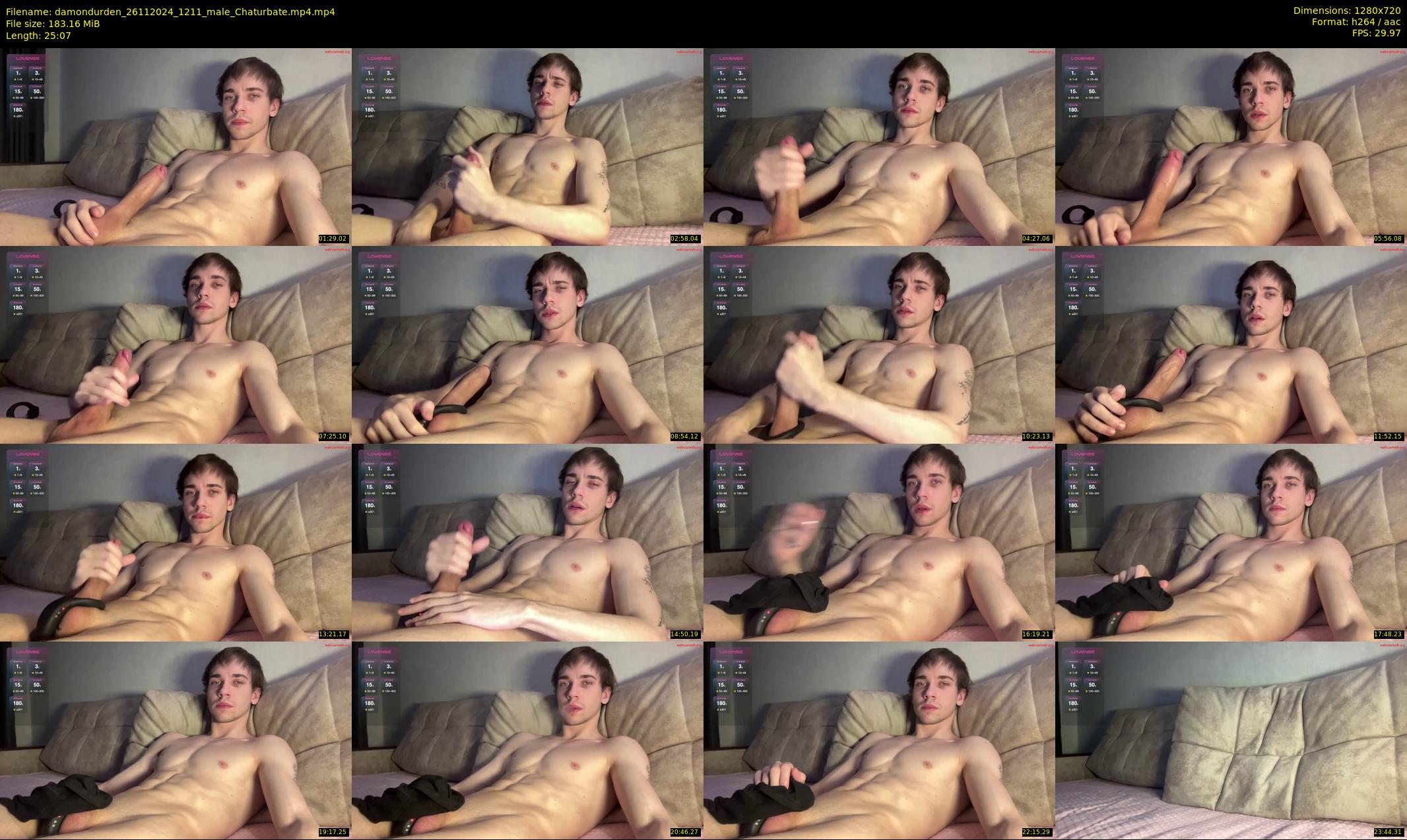 damondurden — 26 minute Chaturbate male cam show recording, 720p, Nov 26, 2024