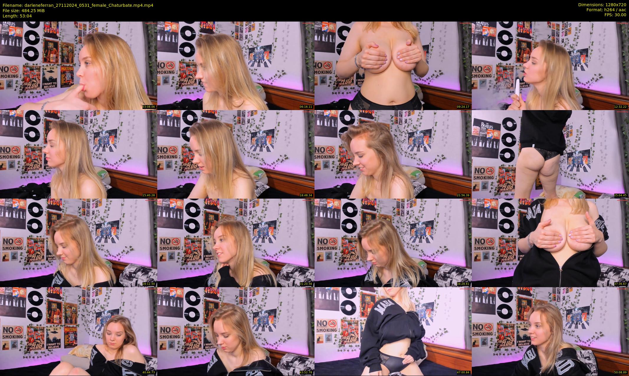 darleneferran — 54 minute Chaturbate female cam show recording, 720p, Nov 27, 2024