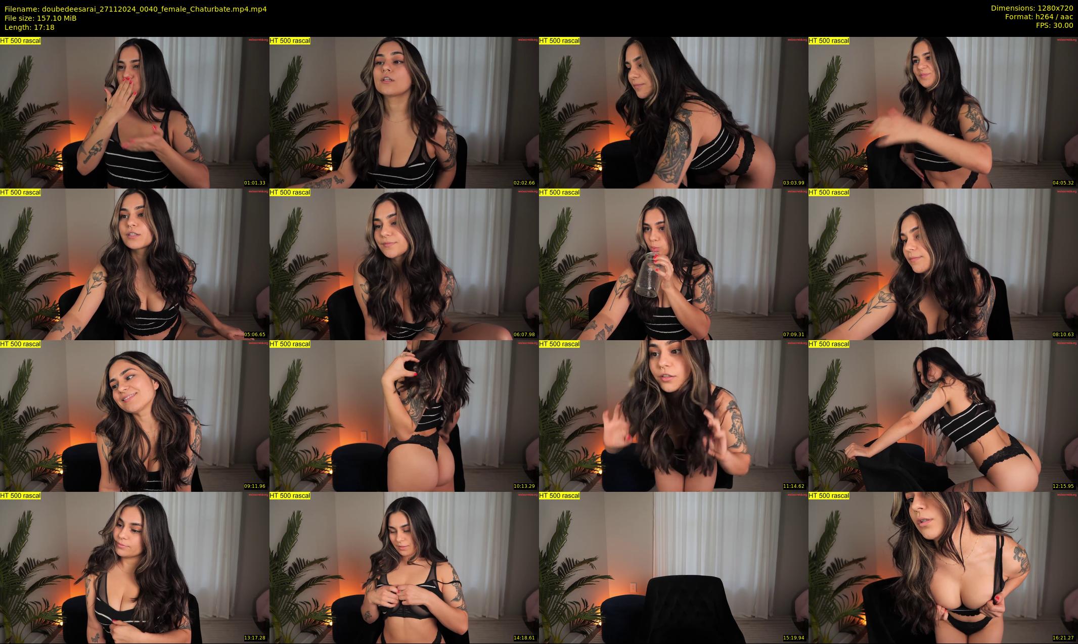 doubedeesarai — 18 minute Chaturbate female cam show recording, 720p, Nov 27, 2024